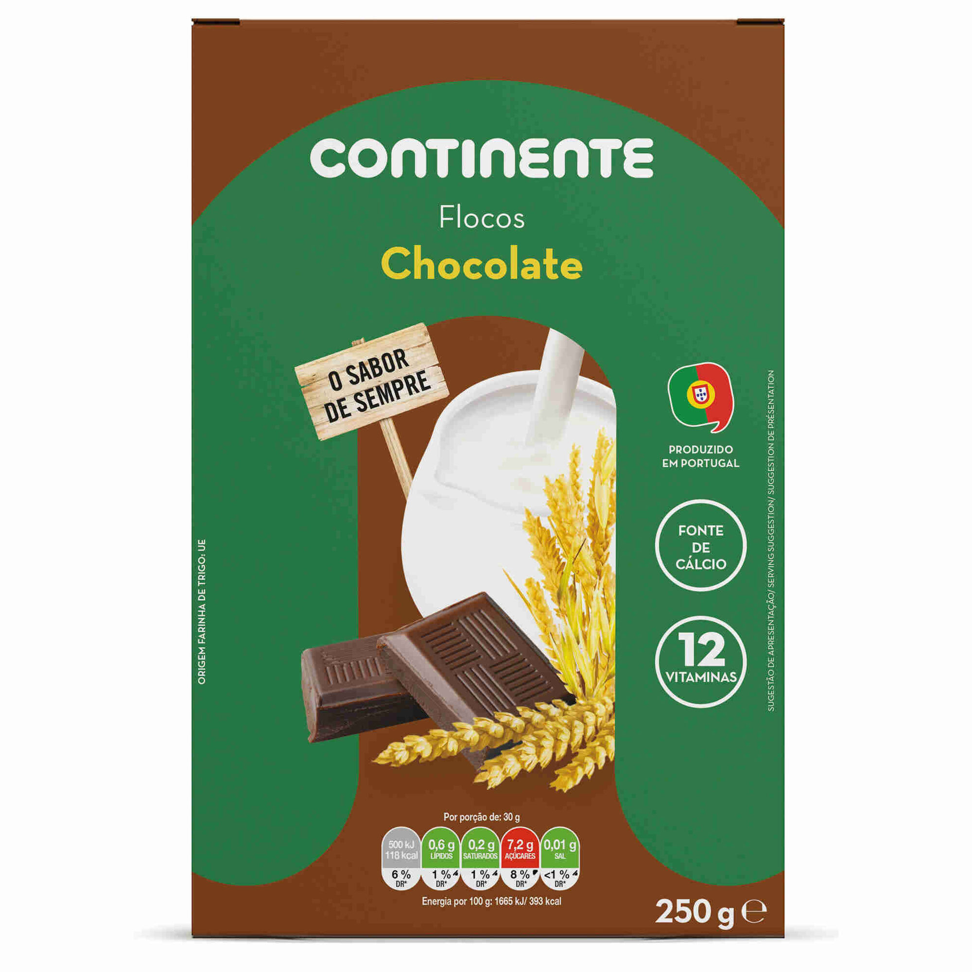 Flocos Cereais com Chocolate