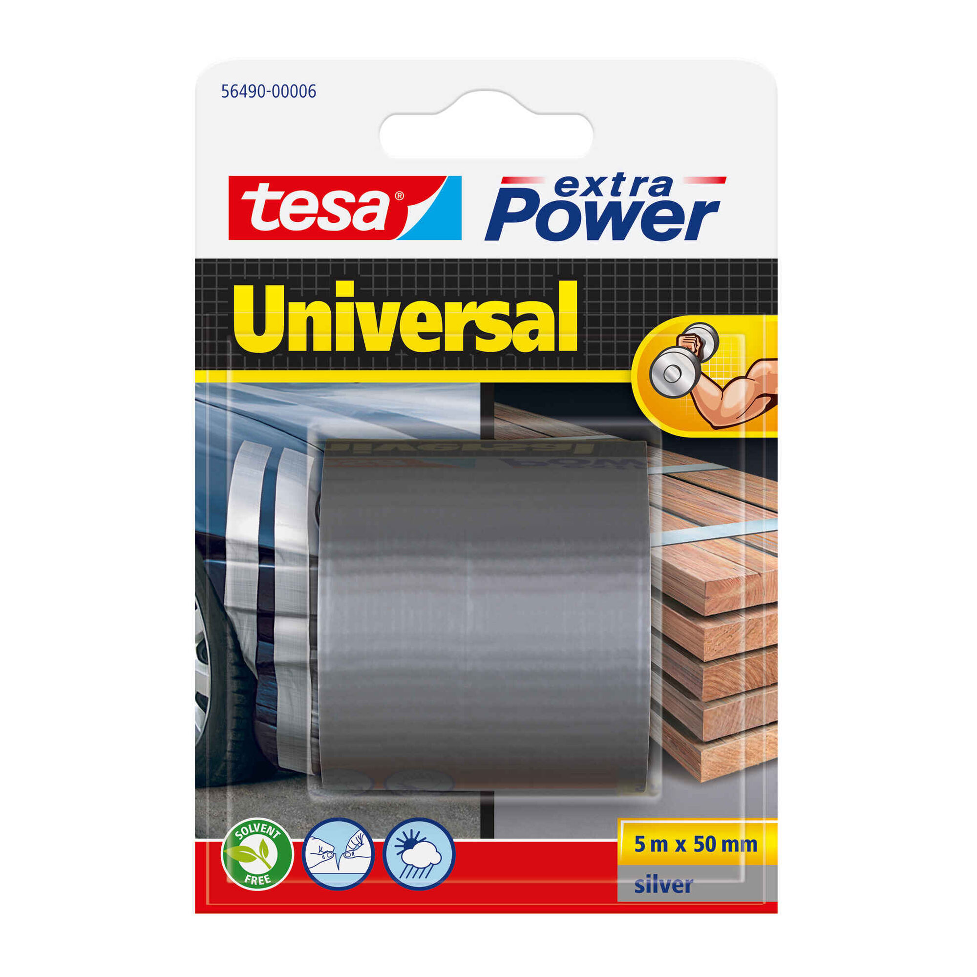 Fita Cola de Reparar Universal 50mmx5mts Cinza