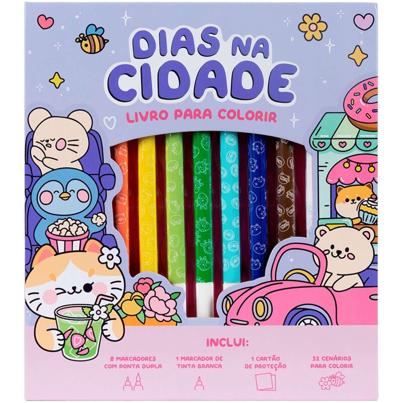 Dias na Cidade - Livro para Colorir