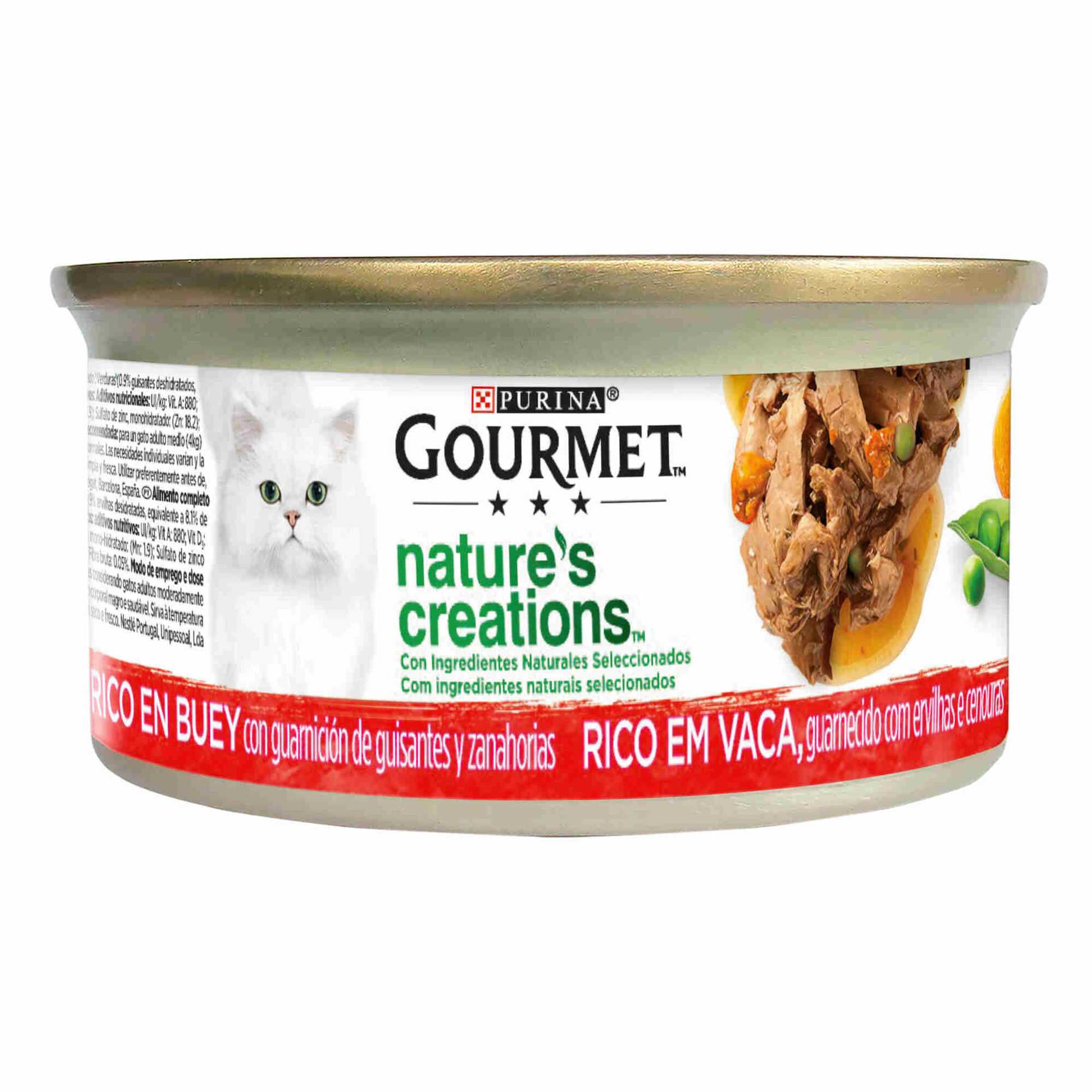 Comida Húmida para Gato Adulto Vaca Lata Comida Húmida para Gato Adulto Vaca Lata