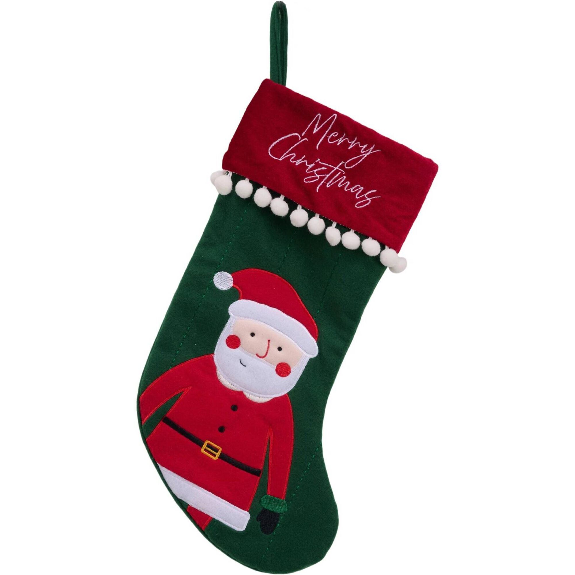 Meia Merry Christmas Vermelho e Verde