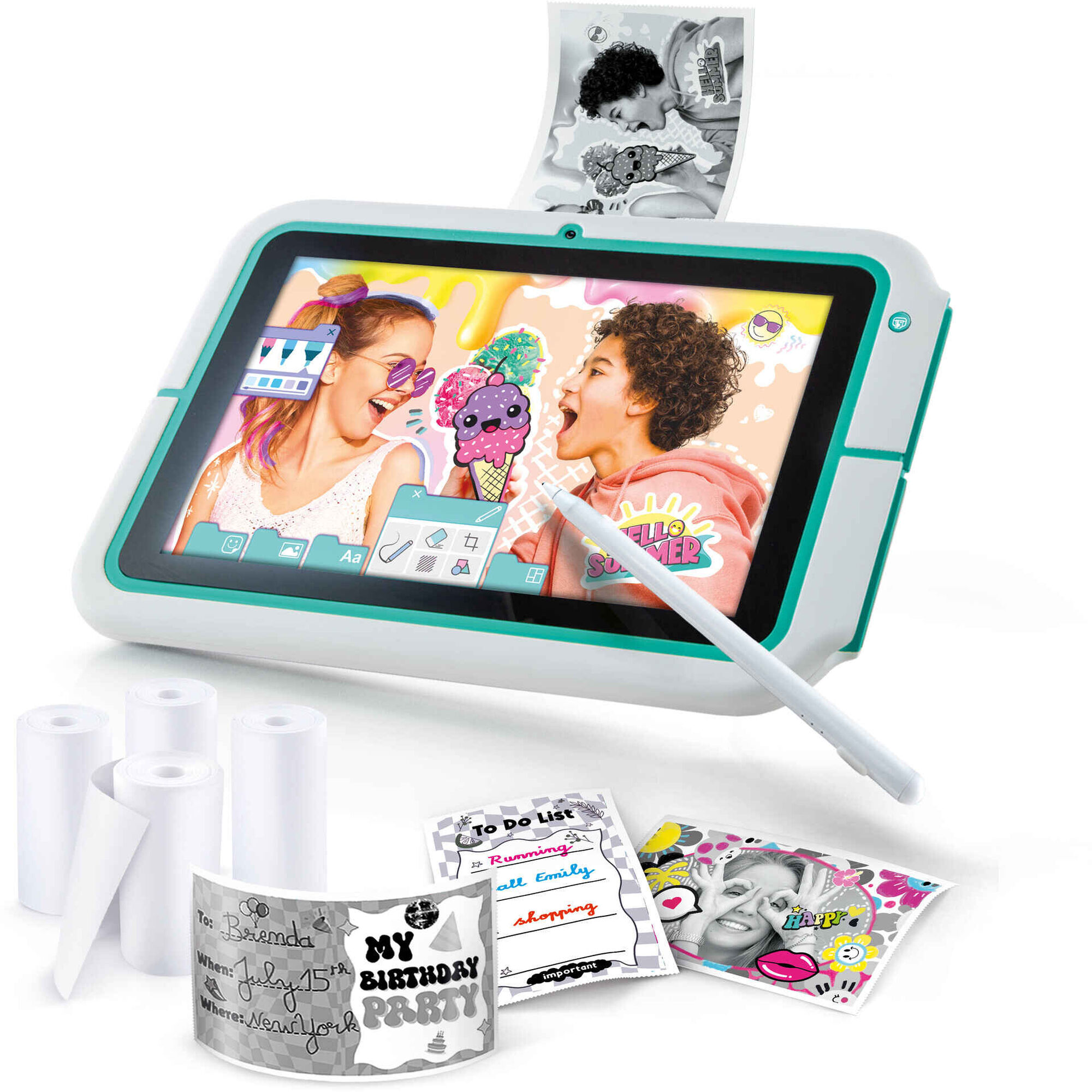 Ipad com Impressora Instantânea