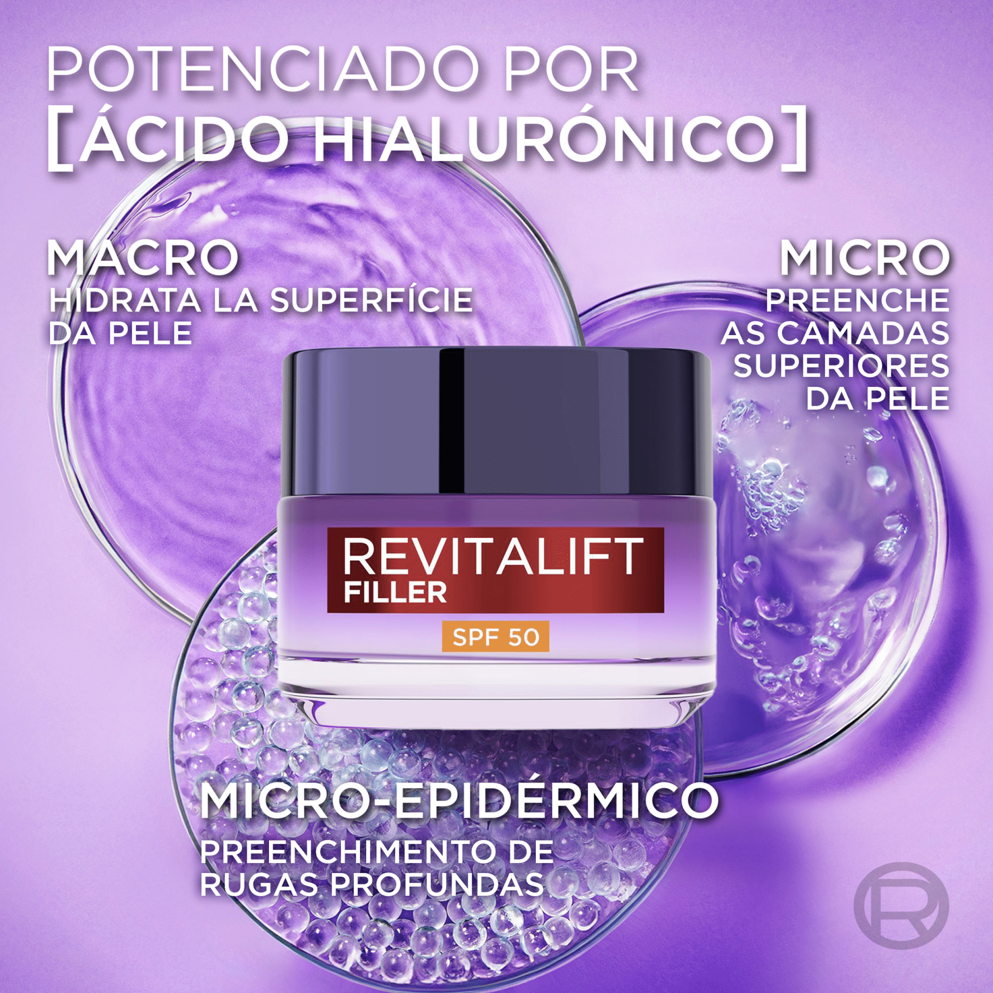 Creme de Rosto Dia Revitalift Filler FPS 50 L'Or&eacute;al Paris