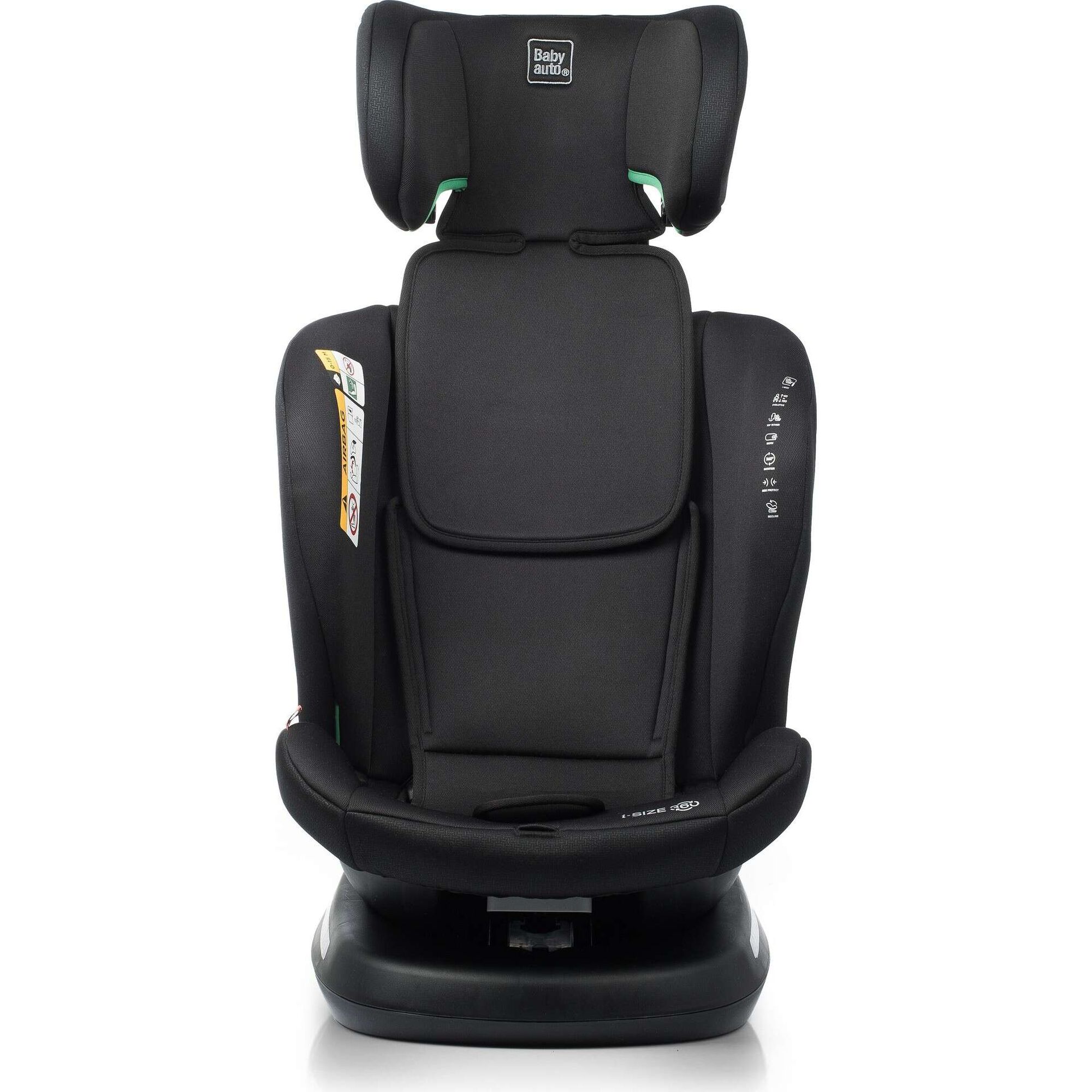 Cadeira Auto I-Size 40-150cm Isofix Rotativa Rodia Fix Preto Babyauto