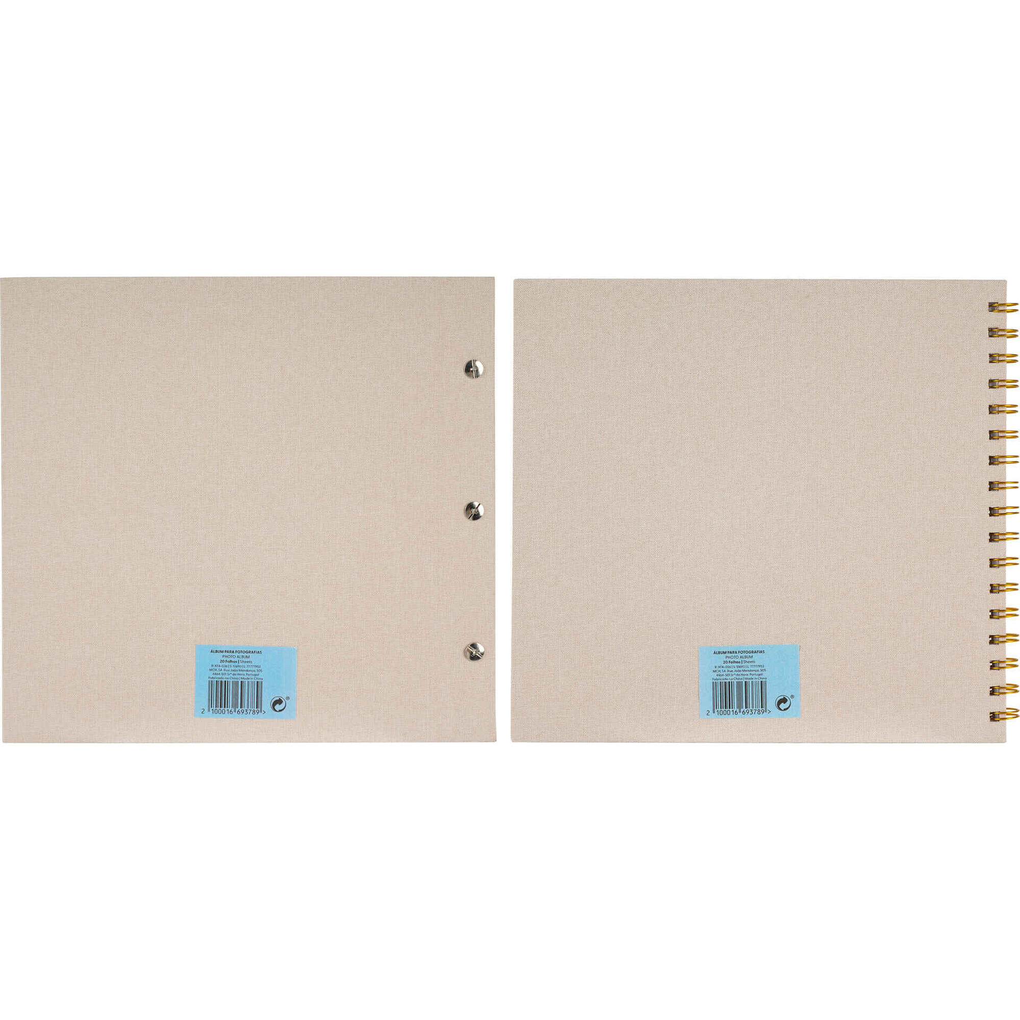 &Aacute;lbum para Fotografias Bege