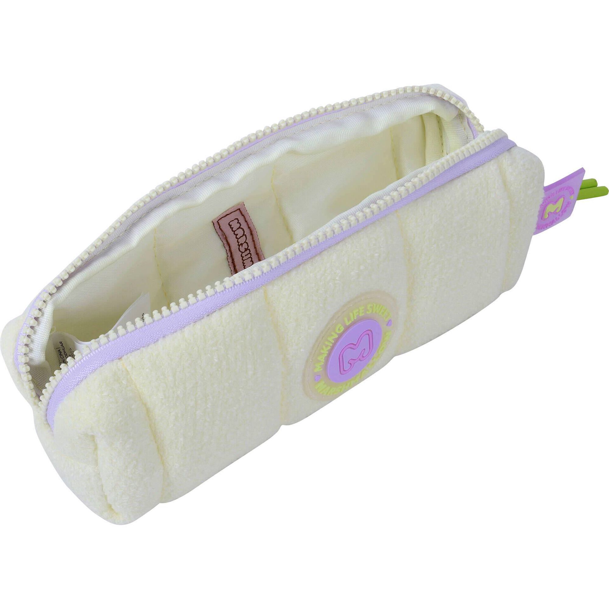 Estojo Redondo Cosy Plush (v&aacute;rios modelos) Marshmallow