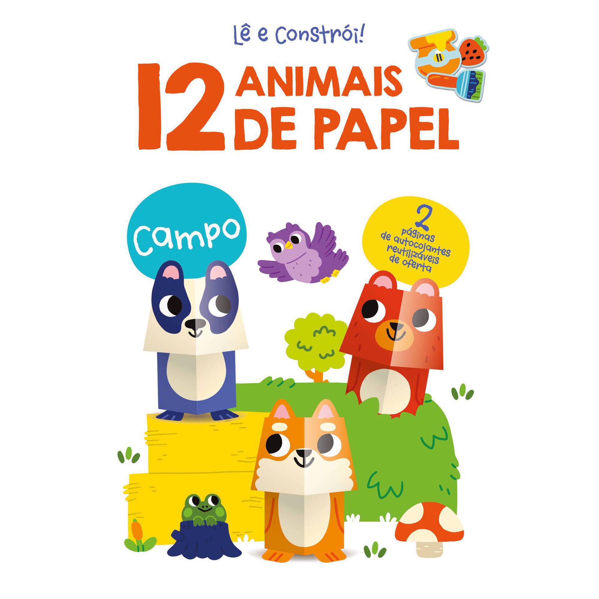 Lê e Constrói! Campo - 12 Animais de Papel Lê e Constrói! Campo - 12 Animais de Papel