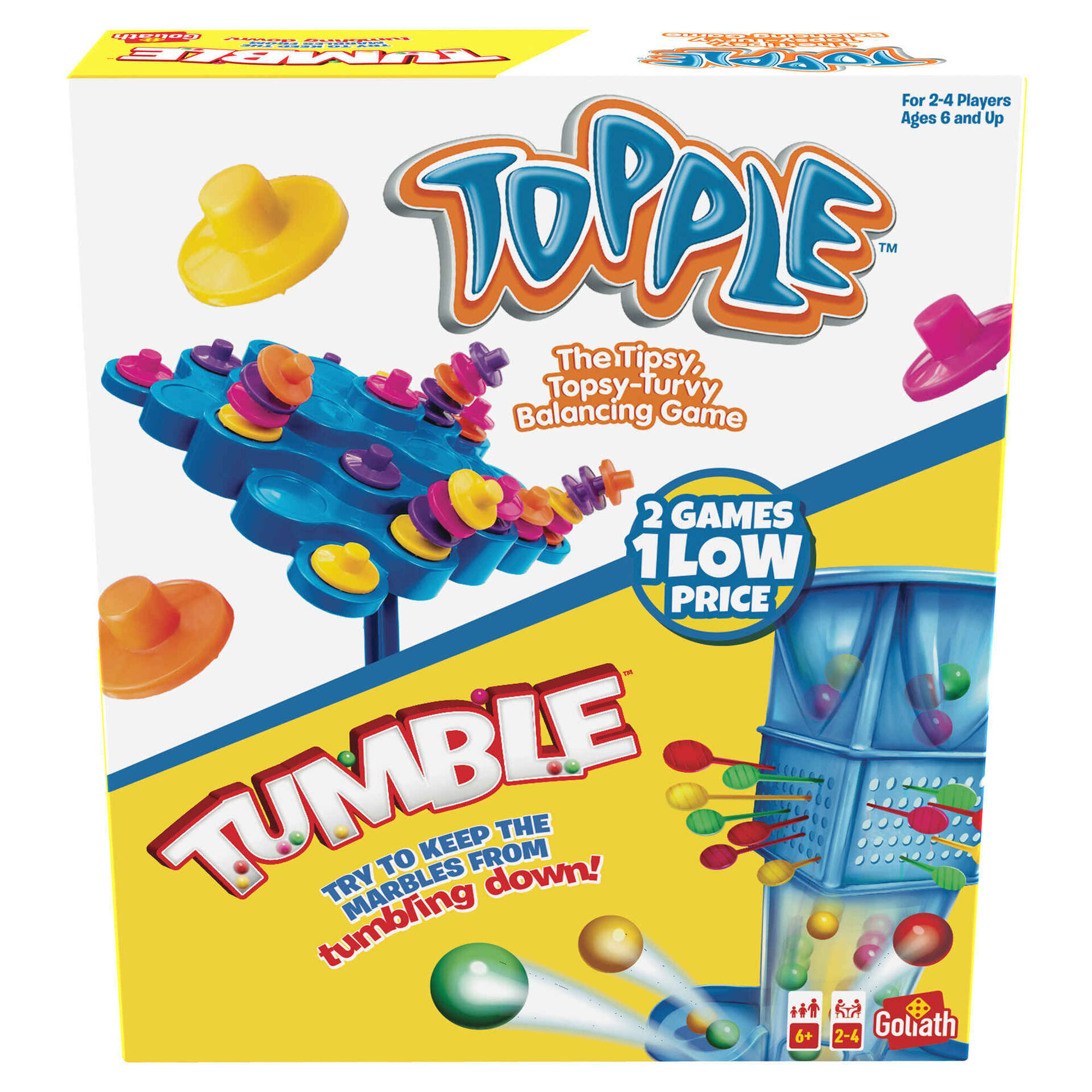 Jogos Topple e Tumble (2 em 1)