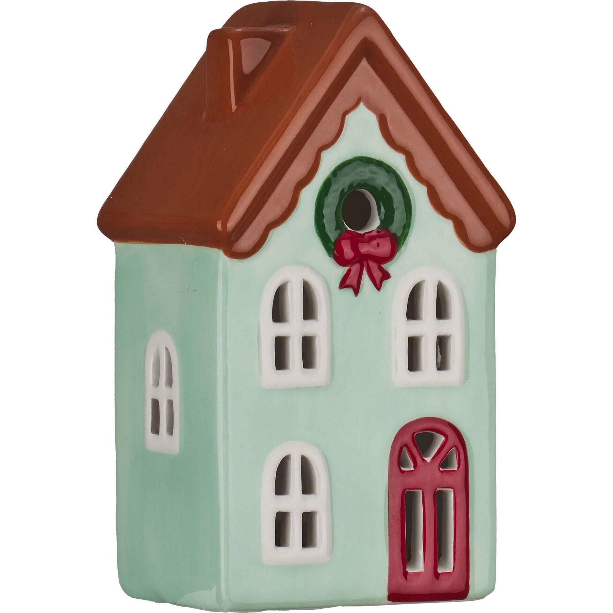 Casinha Decorativa 15cm Verde