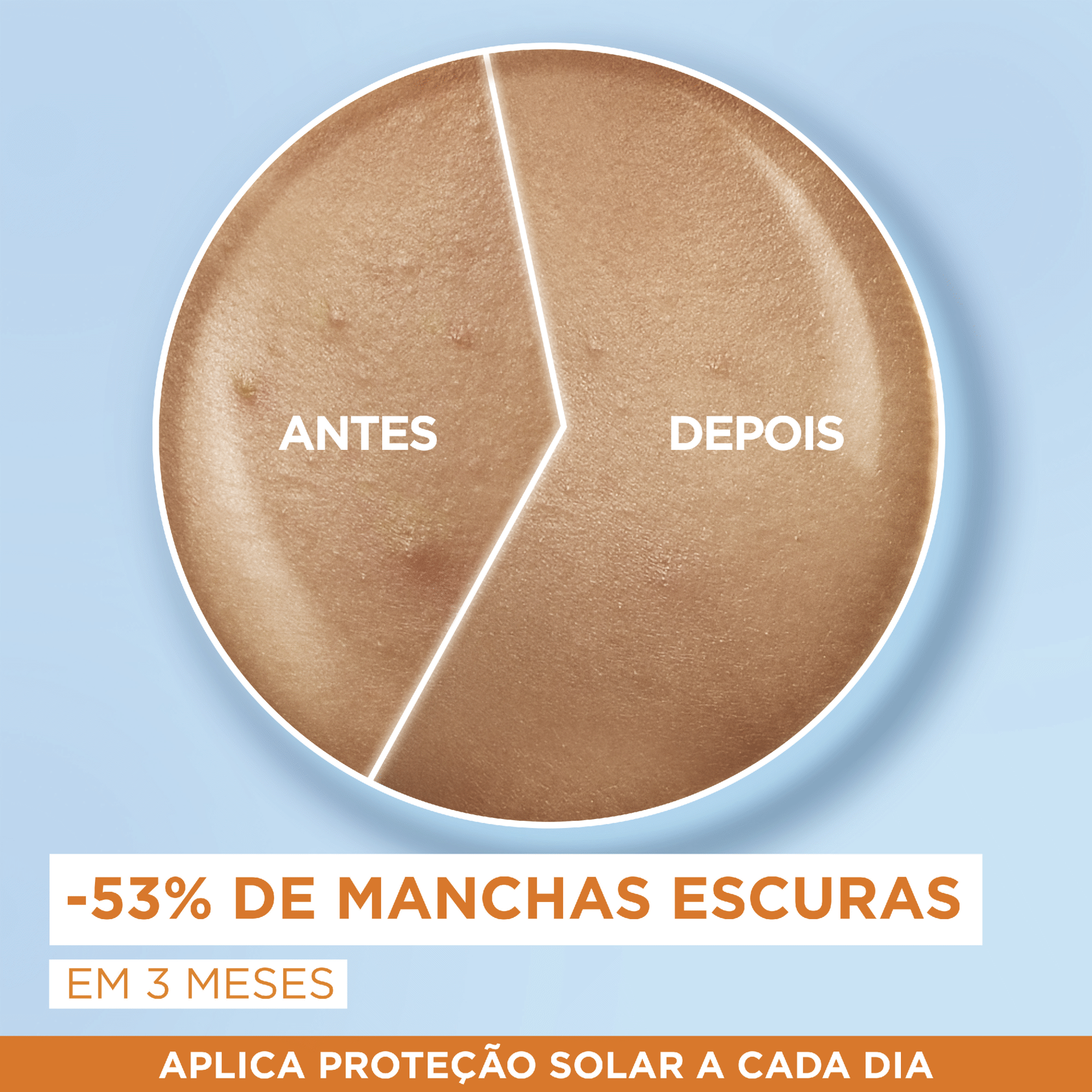 Protetor Solar Rosto Flu&iacute;do Anti-Manchas FPS 50+ Garnier Ambre Solaire
