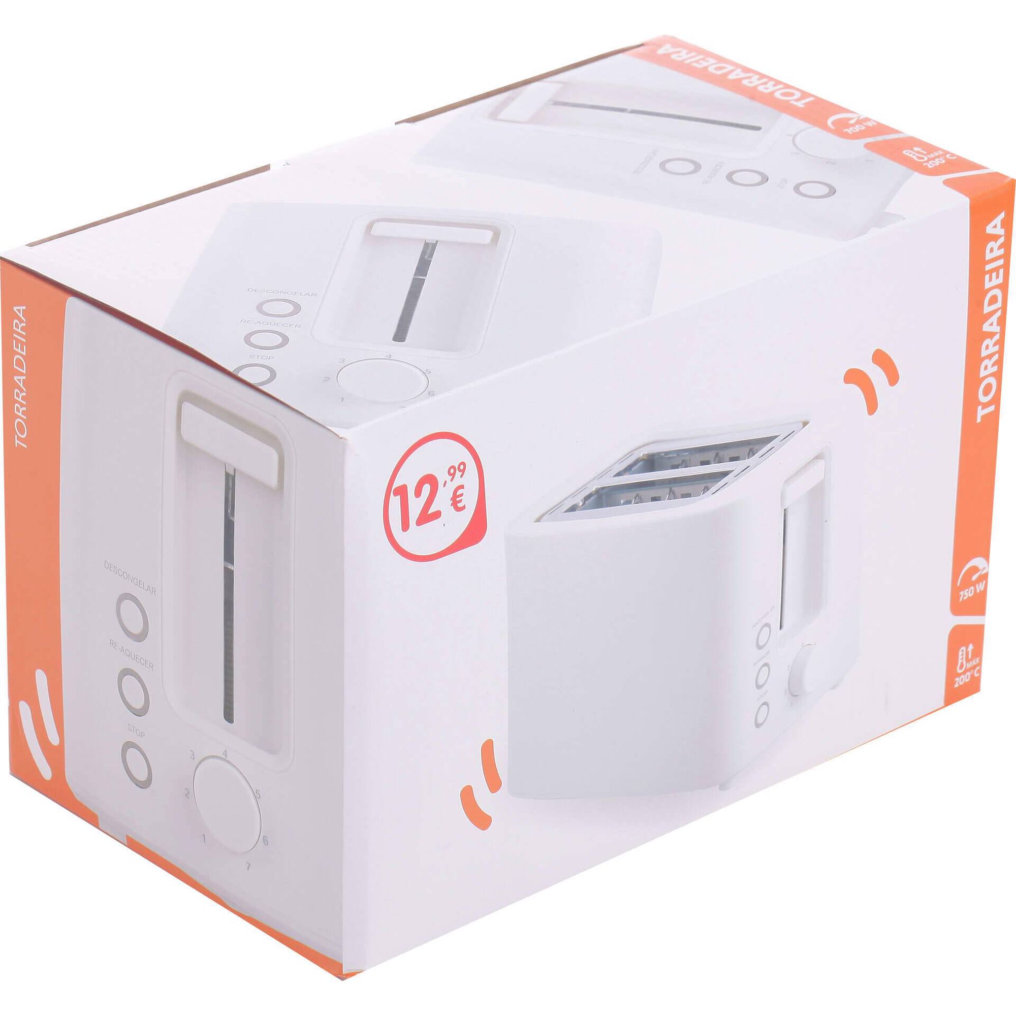 Torradeira Dupla Branca 750W Bazar&atilde;o