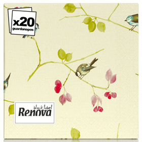 Guardanapos 3 Folhas Black Label Decorado Renova