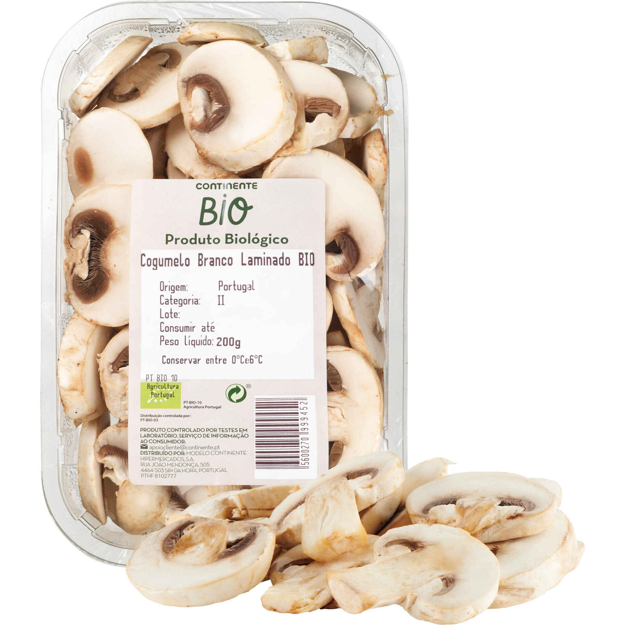 Cogumelo Branco Laminado Continente Bio