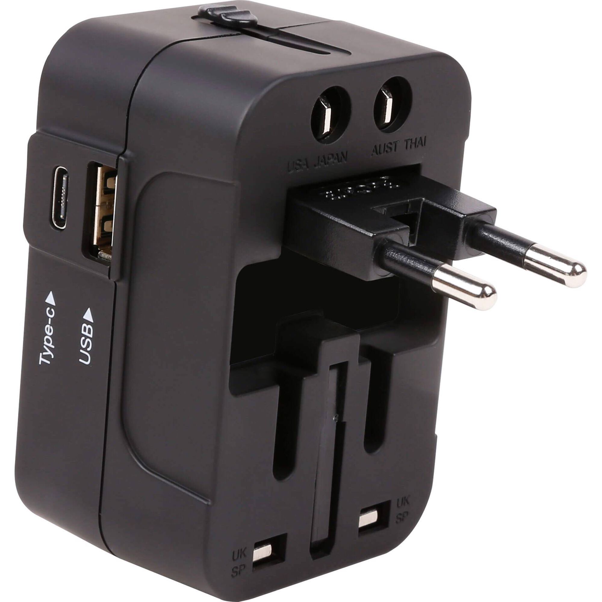 Adaptador Universal de Tomadas USB e Type-C Berg