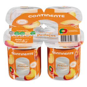 Iogurte Pedaços Pêssego Iogurte Pedaços Pêssego
