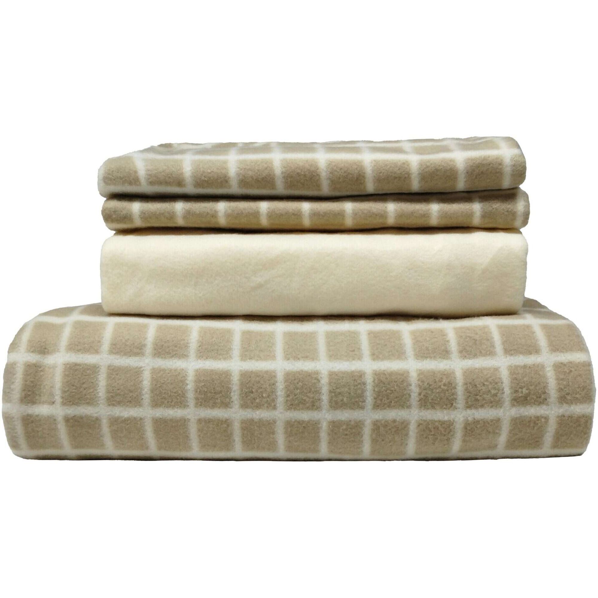 Conjunto de Len&ccedil;&oacute;is Polares 270x260cm Liso Bege Kasa