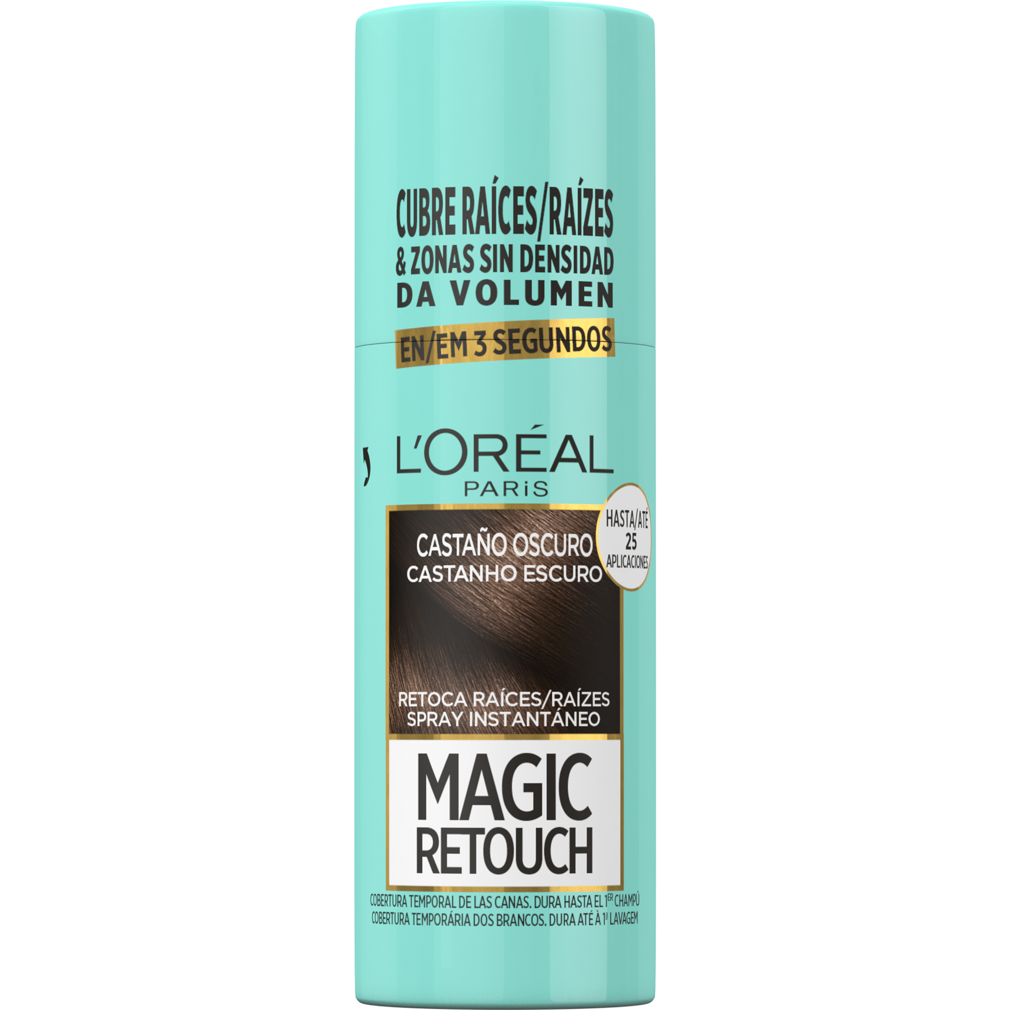Colora&ccedil;&atilde;o Retoca Ra&iacute;zes Spray Moreno 2 L'Or&eacute;al Paris Magic Retouch