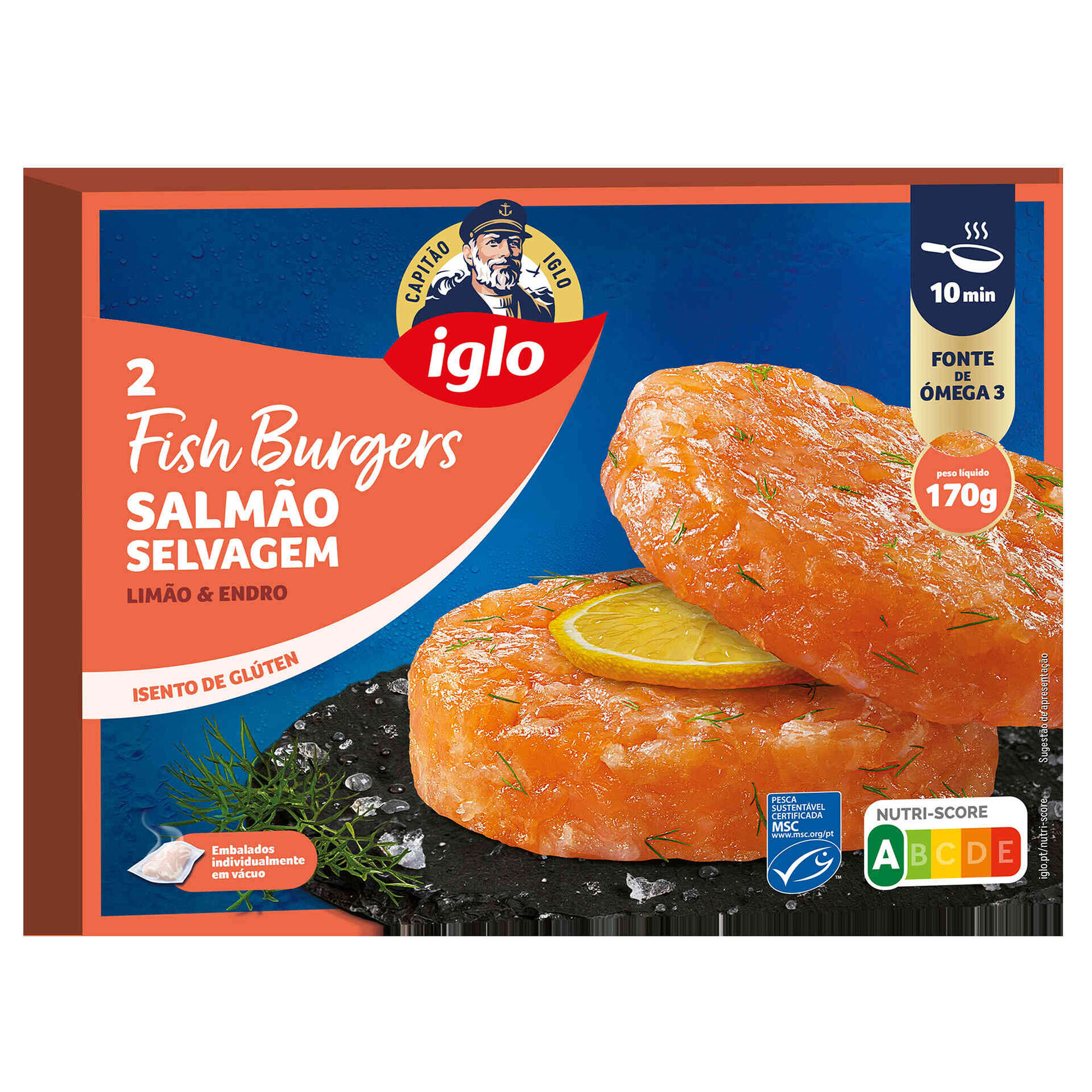 Hamb&uacute;rguer de Salm&atilde;o Capit&atilde;o Iglo