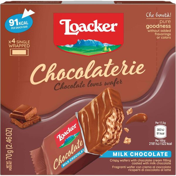 Waffer de Chocolate de Leite Loacker