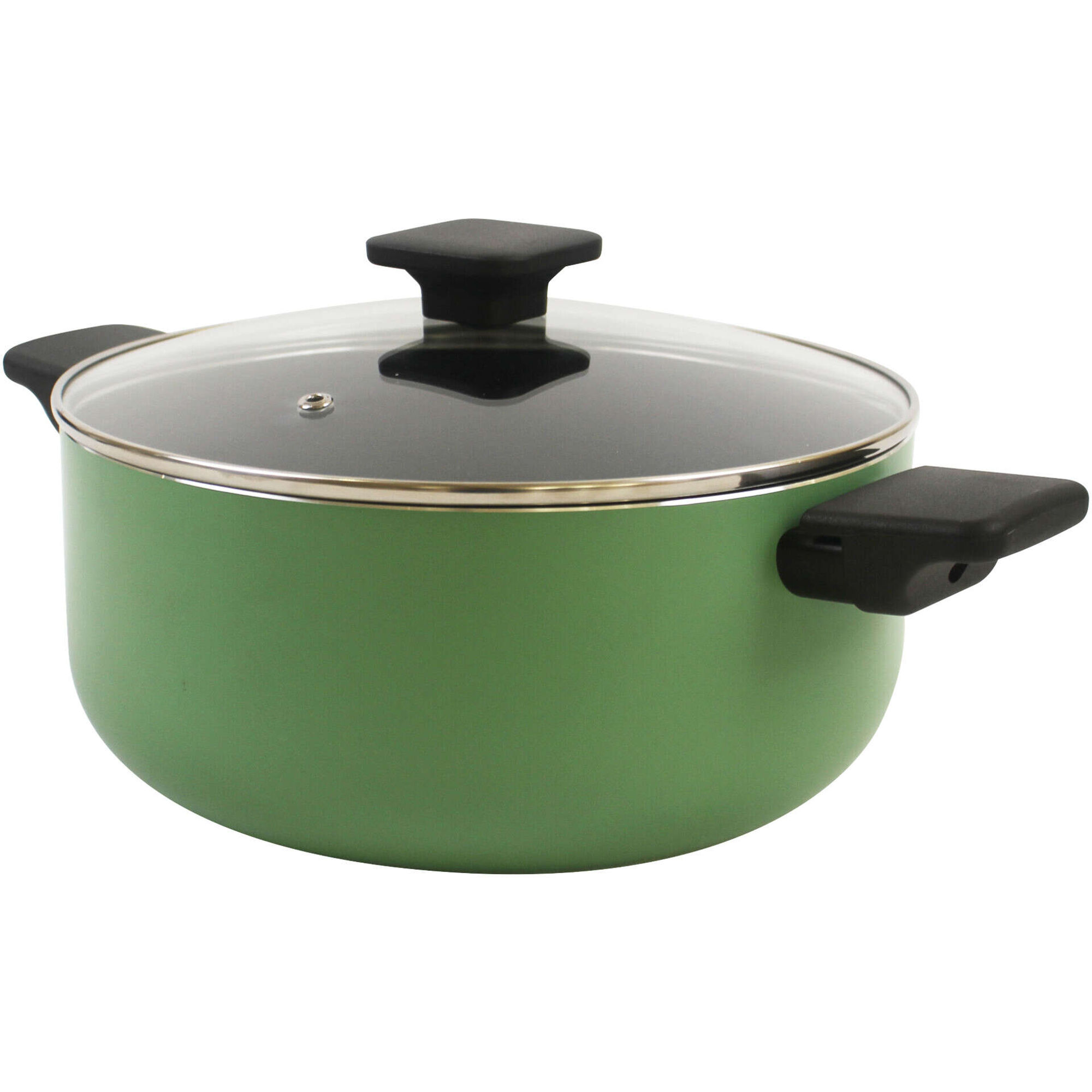Ca&ccedil;arola 24cm Cer&acirc;mica Square Verde Kasa
