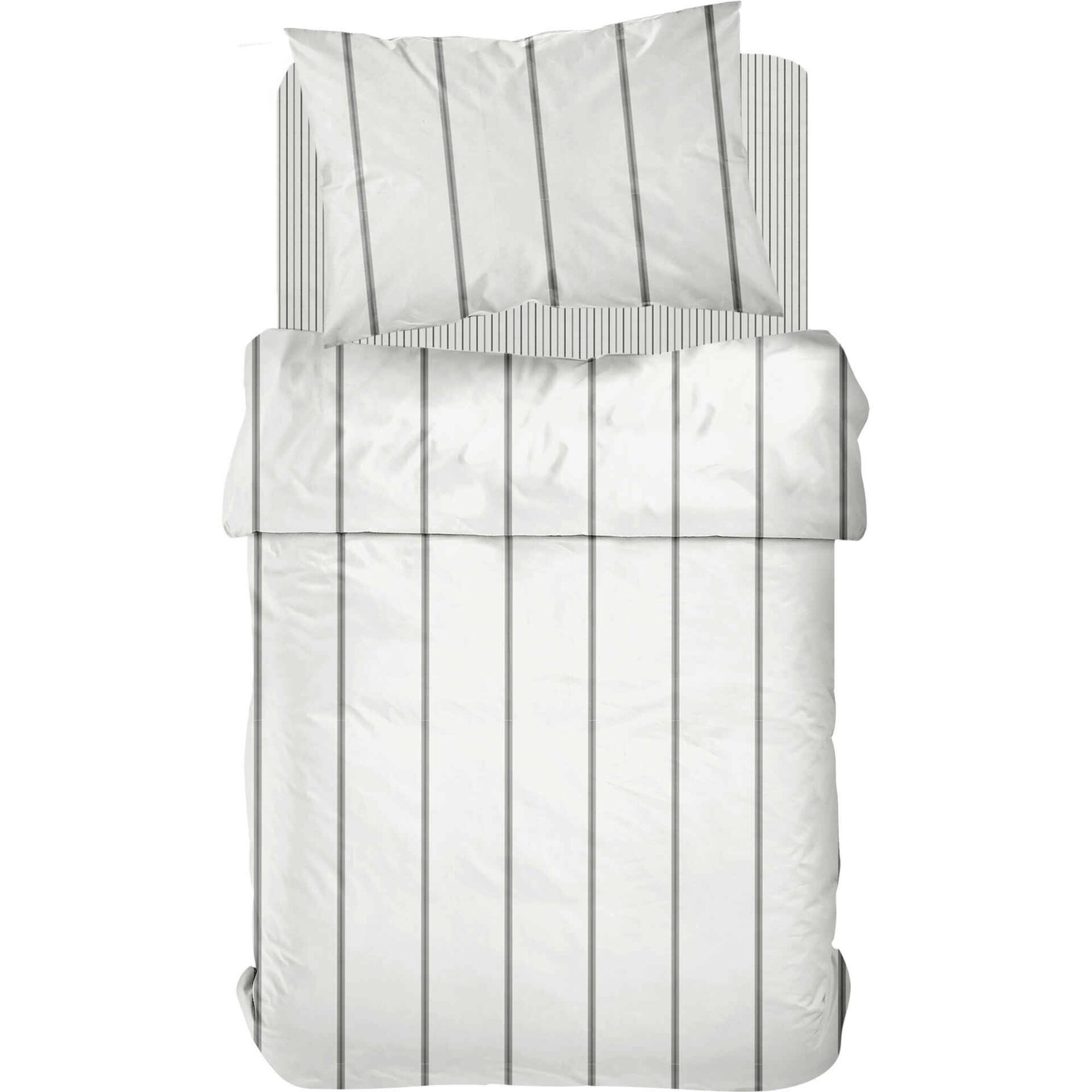 Conjunto de Len&ccedil;&oacute;is Flanela 270x160cm Riscas Cinza Kasa