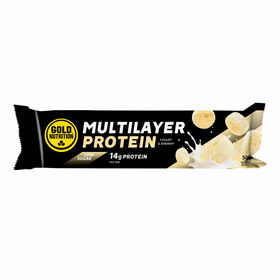 Barra Prote&iacute;na Multilayer Low Sugar Iogurte e Banana Gold Nutrition