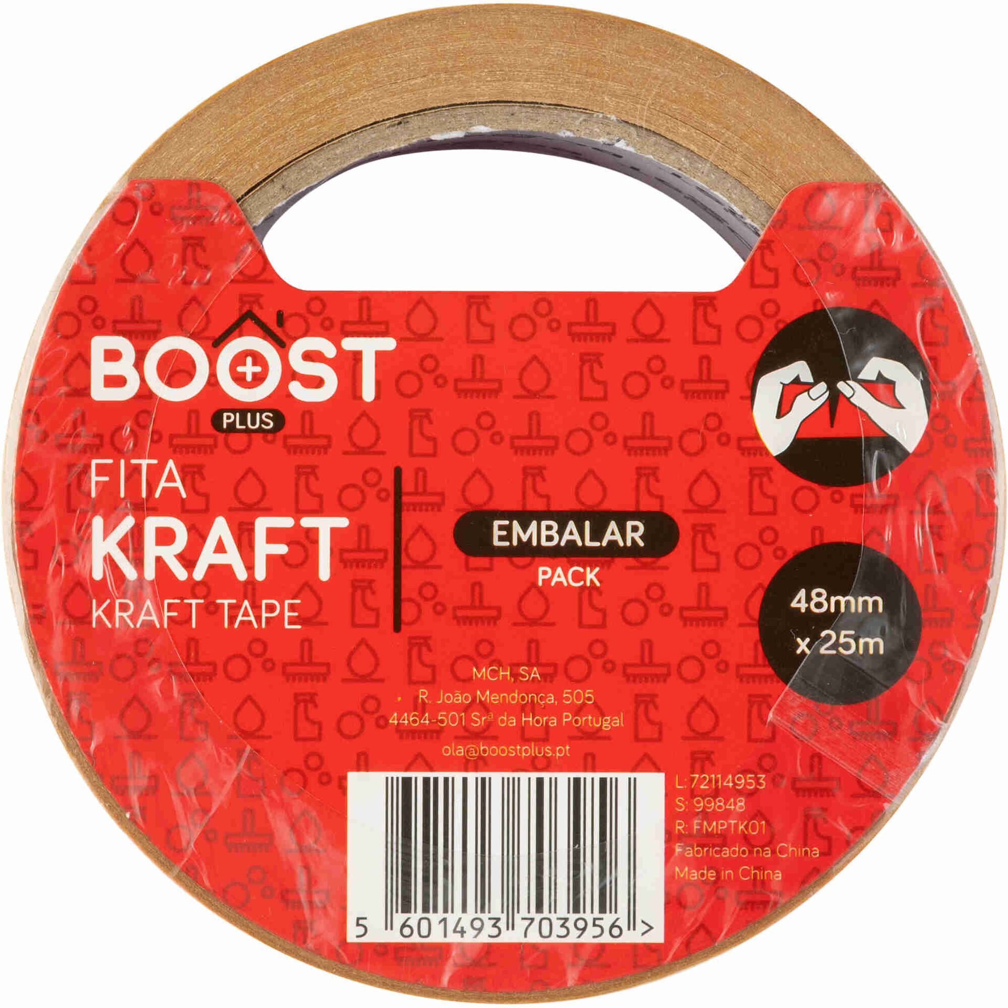 Fita Adesiva Kraft 25mx48mm Boost