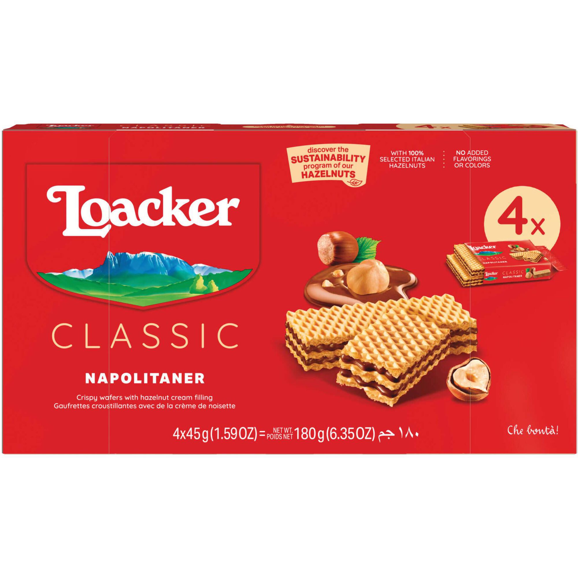 Bolachas Wafers com Recheio de Avelã