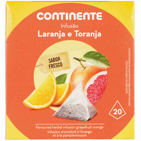 Infus&atilde;o Laranja e Toranja Pyramid Saquetas Continente