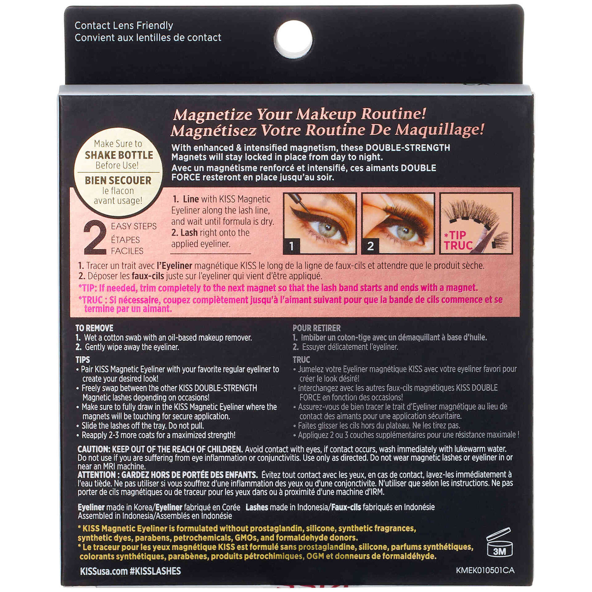Kit Magnetic Eyeliner e Pestanas Falsas 01