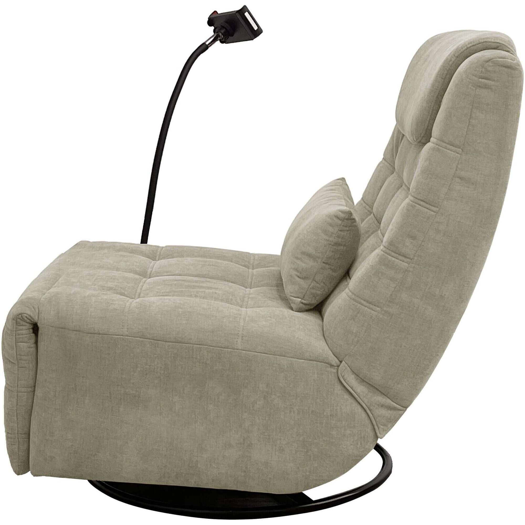 Sof&aacute; Reclin&aacute;vel Taupe Kasa