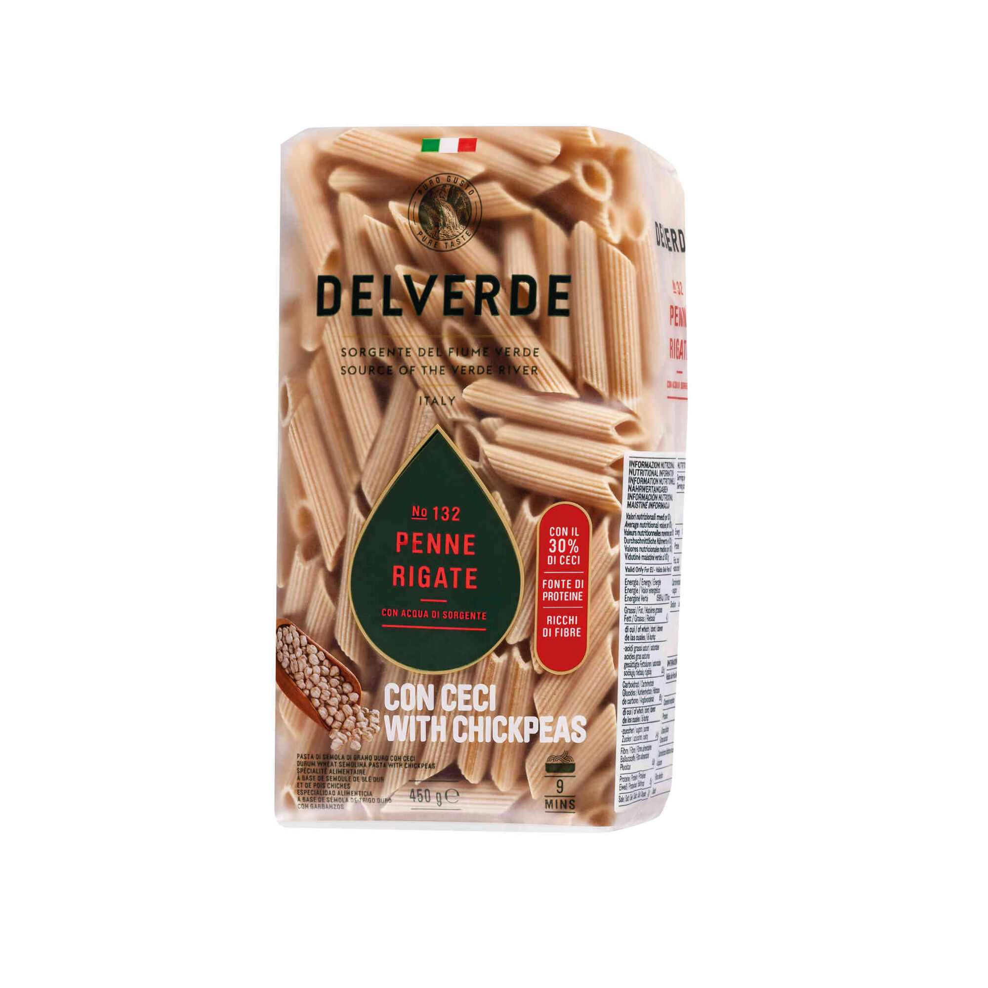 Massa Penne com Farinha de Grão de Bico Massa Penne com Farinha de Grão de Bico
