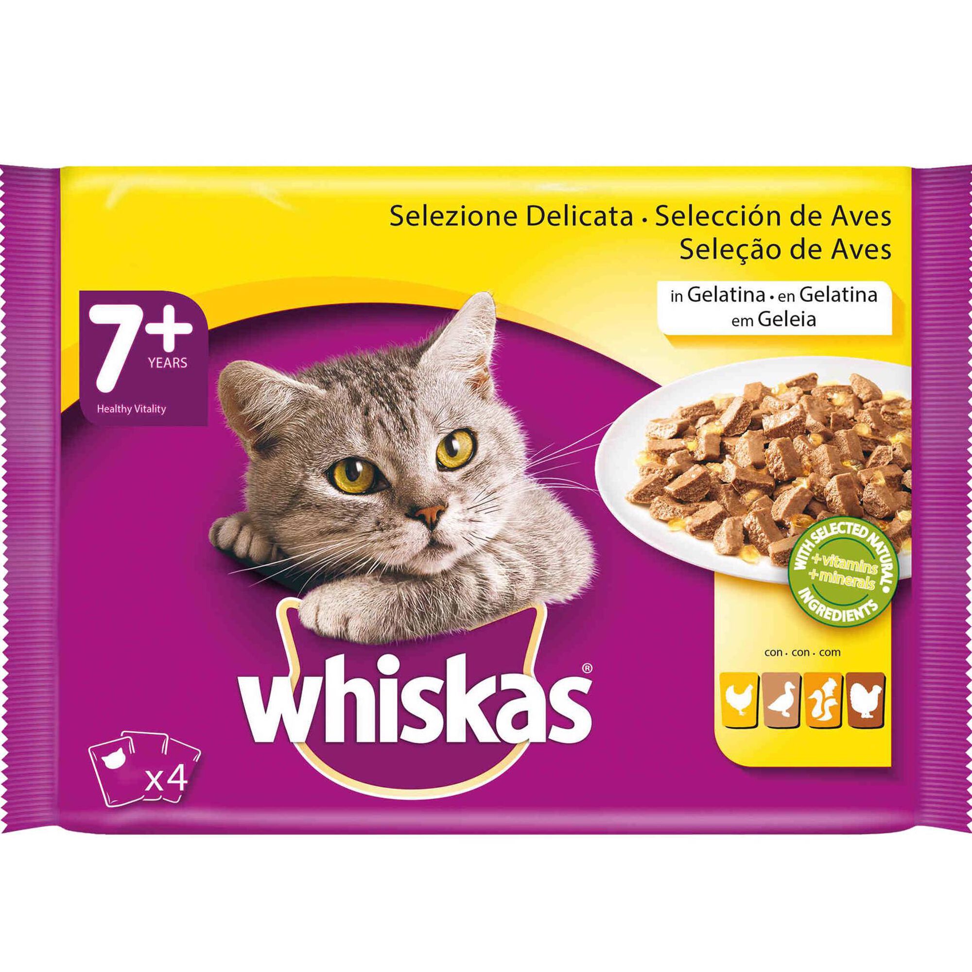 Comida Húmida para Gato Sénior Aves Saquetas Comida Húmida para Gato Sénior Aves Saquetas
