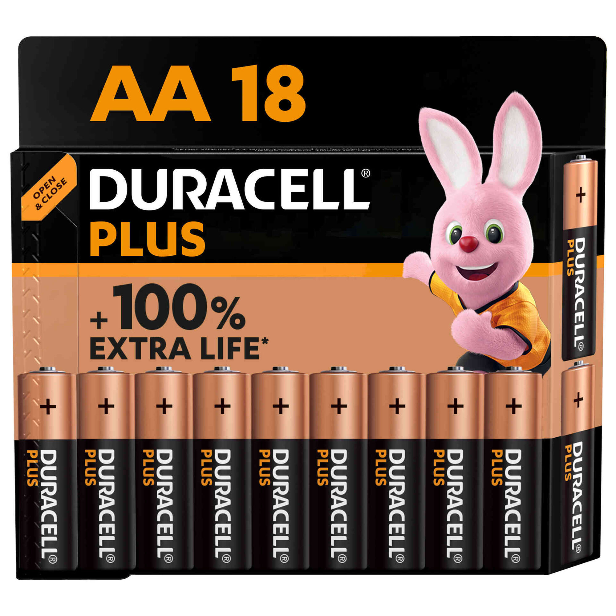 Conjunto de 18 Pilhas AA Plus