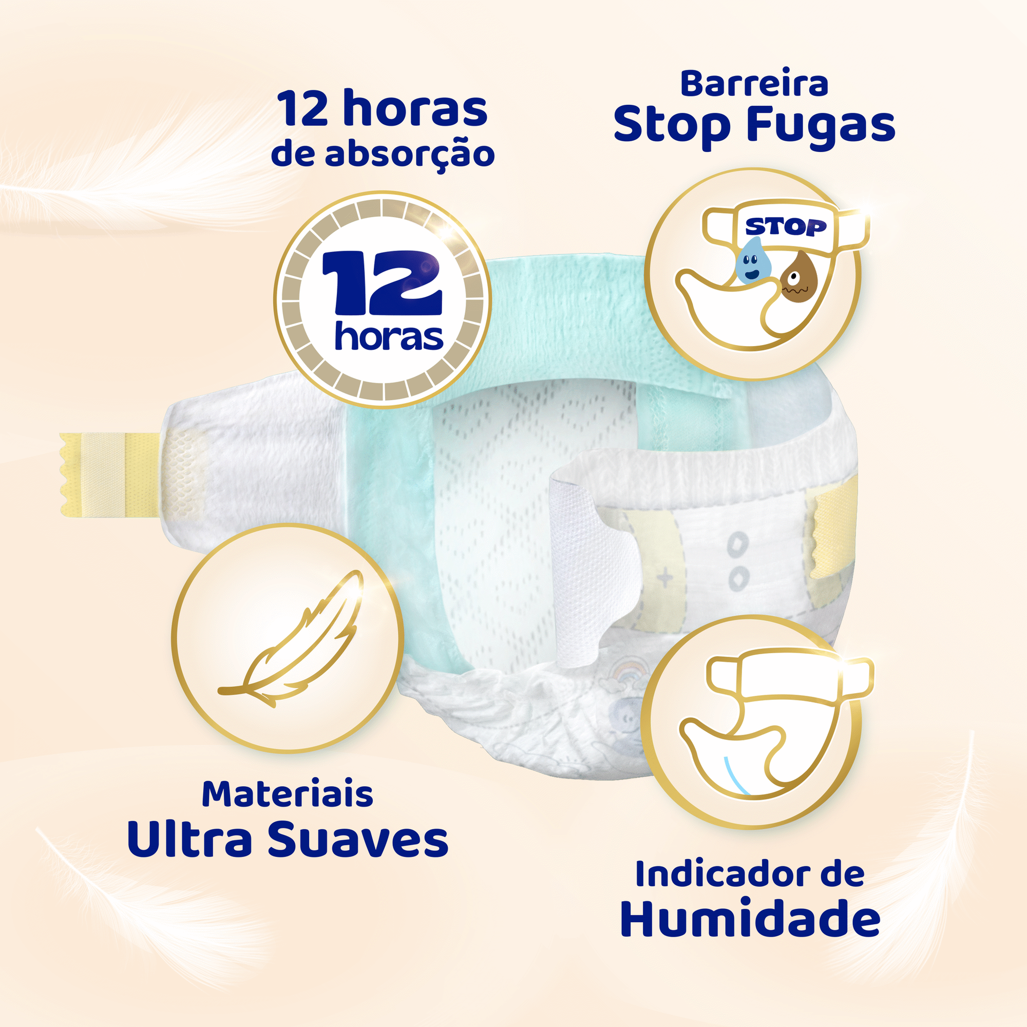 Fraldas Sensitive Extra 12-17kg T5+