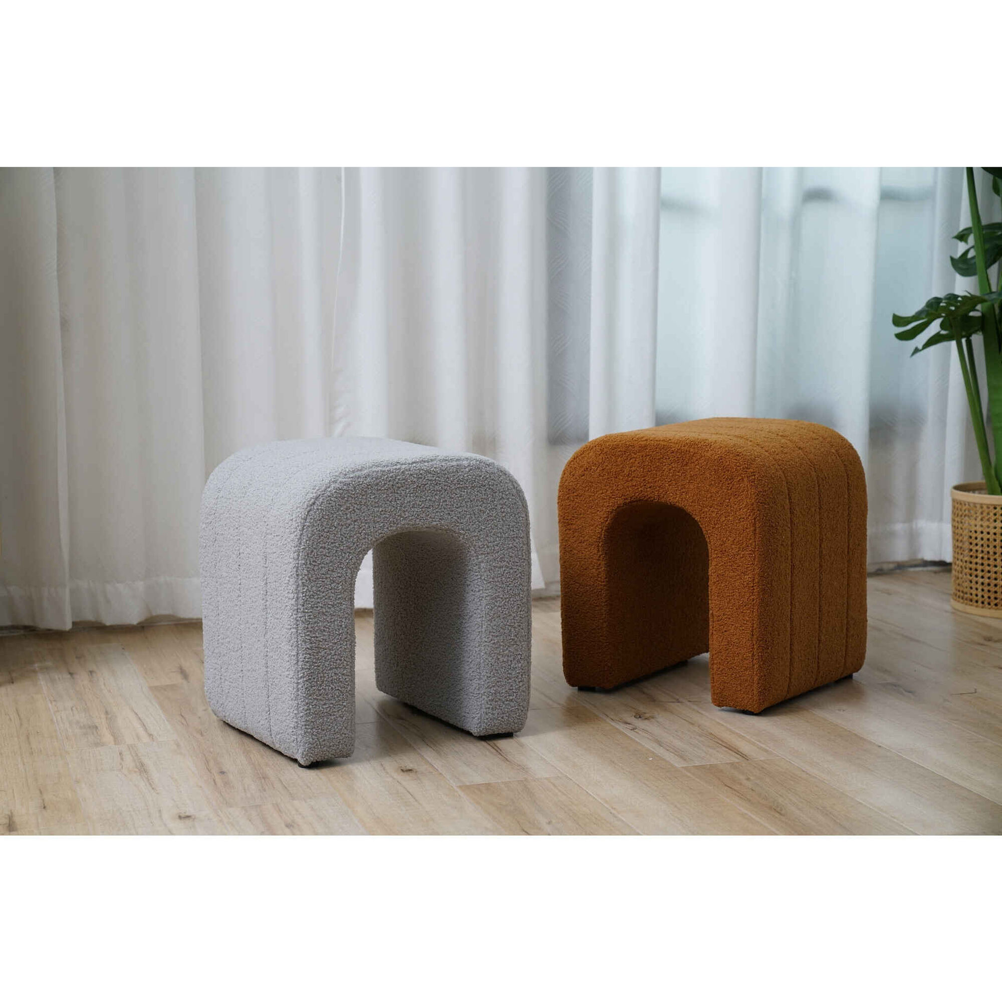 Puff Aberto Cinza Kasa