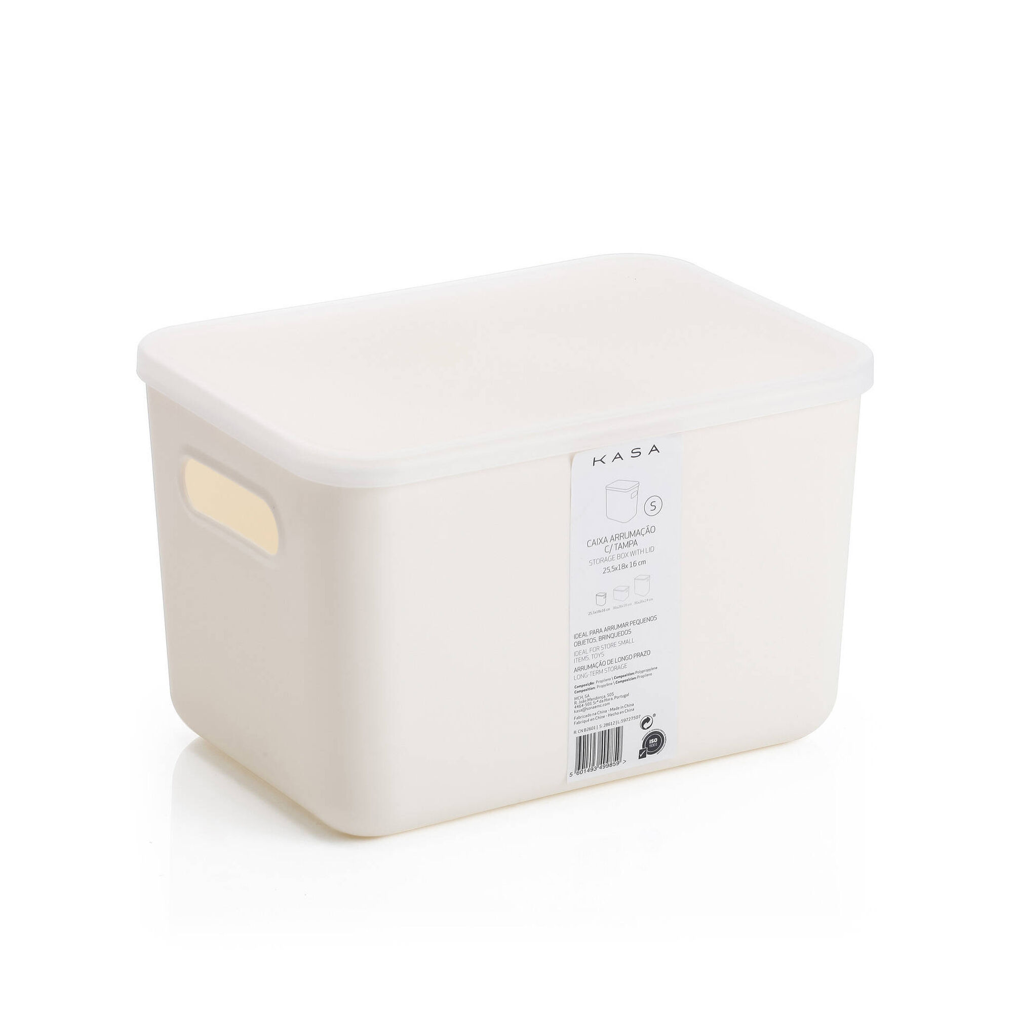 Caixa Arruma&ccedil;&atilde;o Pl&aacute;stico Branca