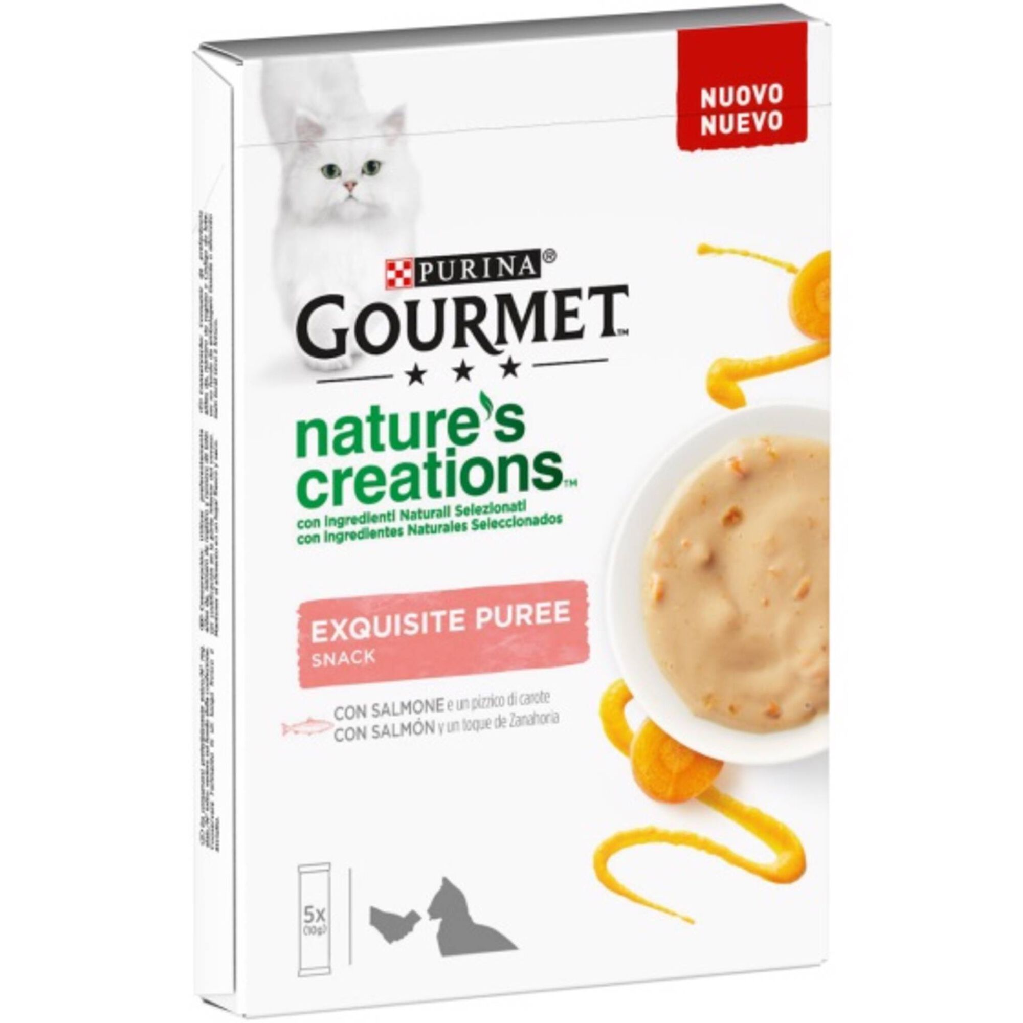 Snack para Gato Adulto Puré Salmão