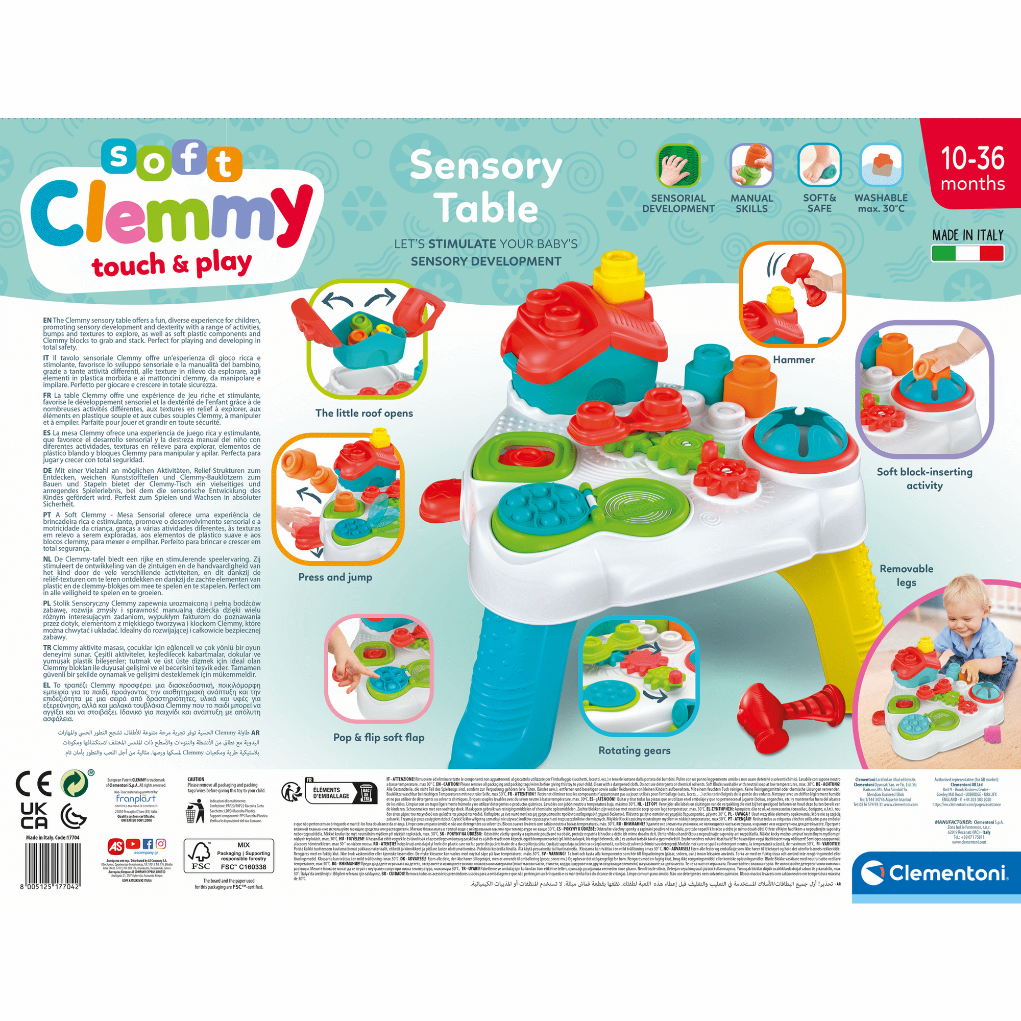 Clementoni - Mesa Sensorial Soft Clemmy