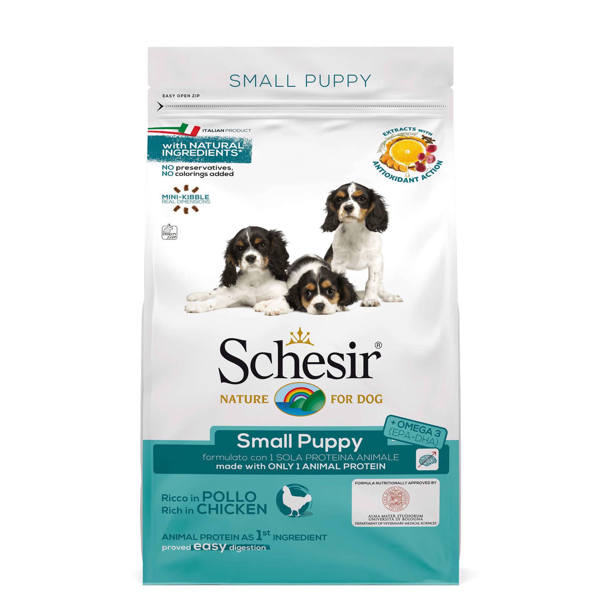 Ra&ccedil;&atilde;o para C&atilde;o J&uacute;nior Mini Frango Schesir