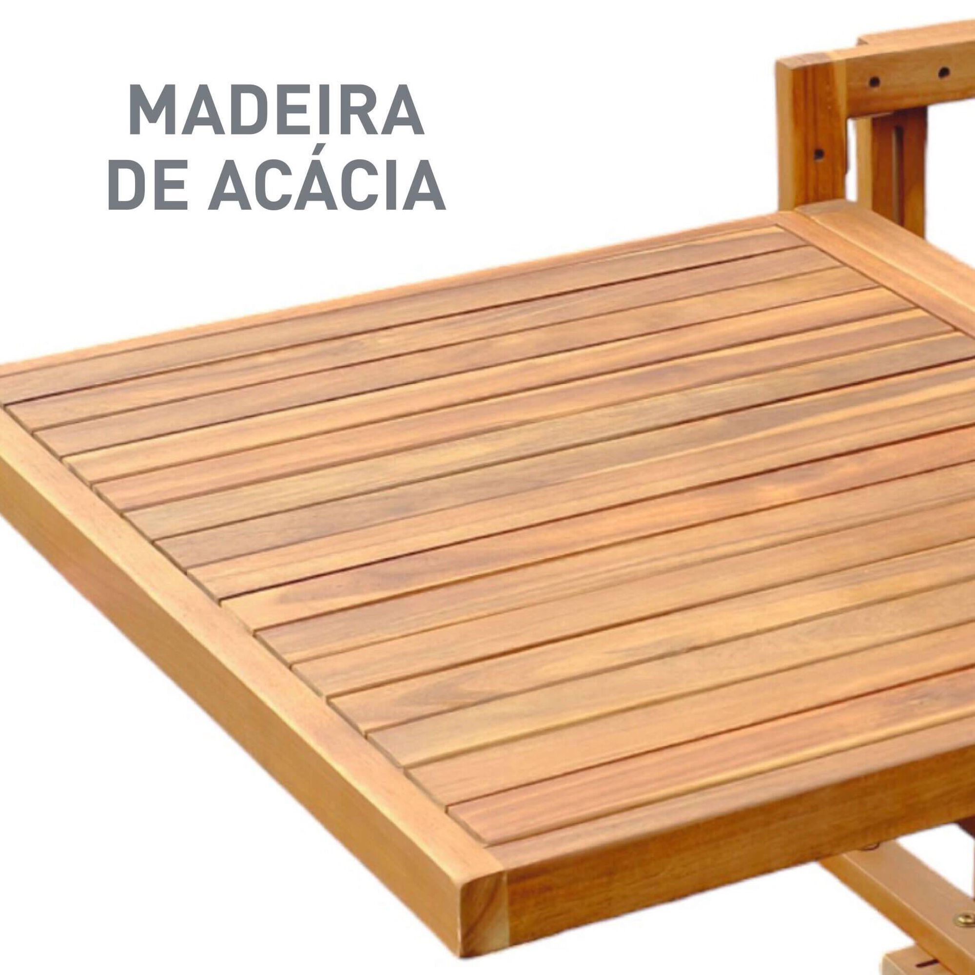 Mesa de Varanda Dobr&aacute;vel Ac&aacute;cia Kasa