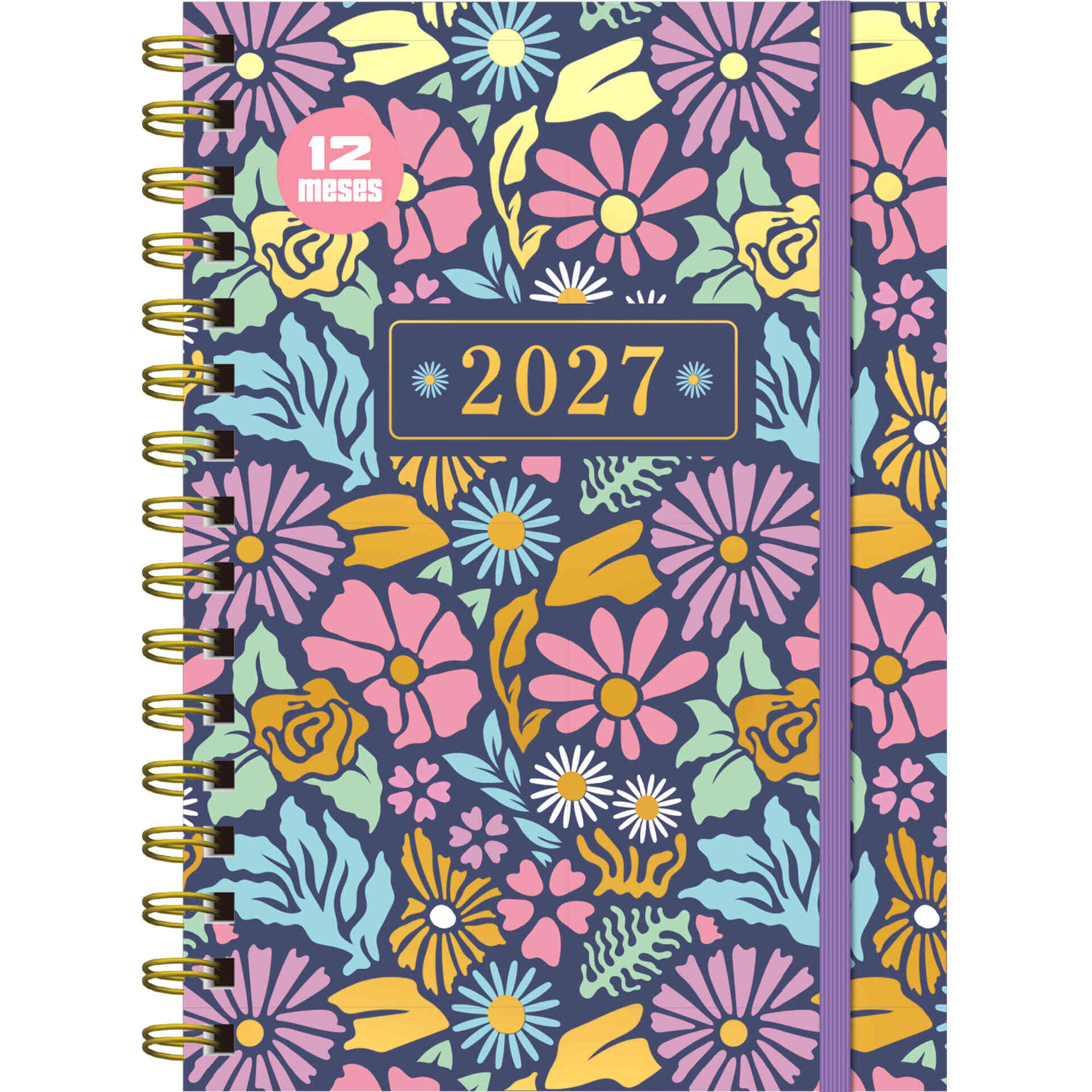 Agenda A5 2027 Petals (v&aacute;rias cores) Note!
