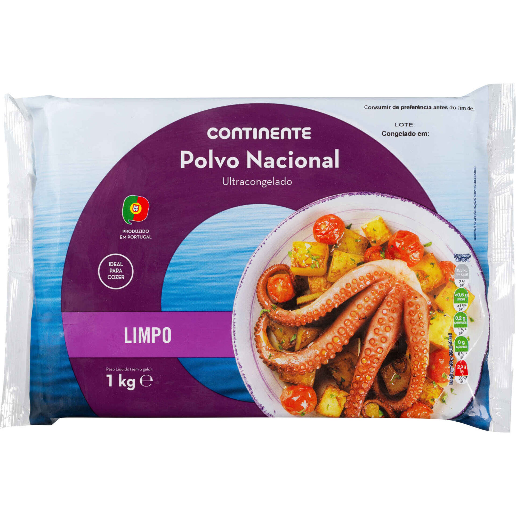 Polvo Limpo Nacional Ultracongelado
