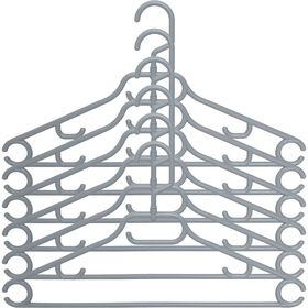 Cabides Pl&aacute;stico Cinza Kasa