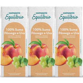 Sumo 100% Pêssego e Uva
