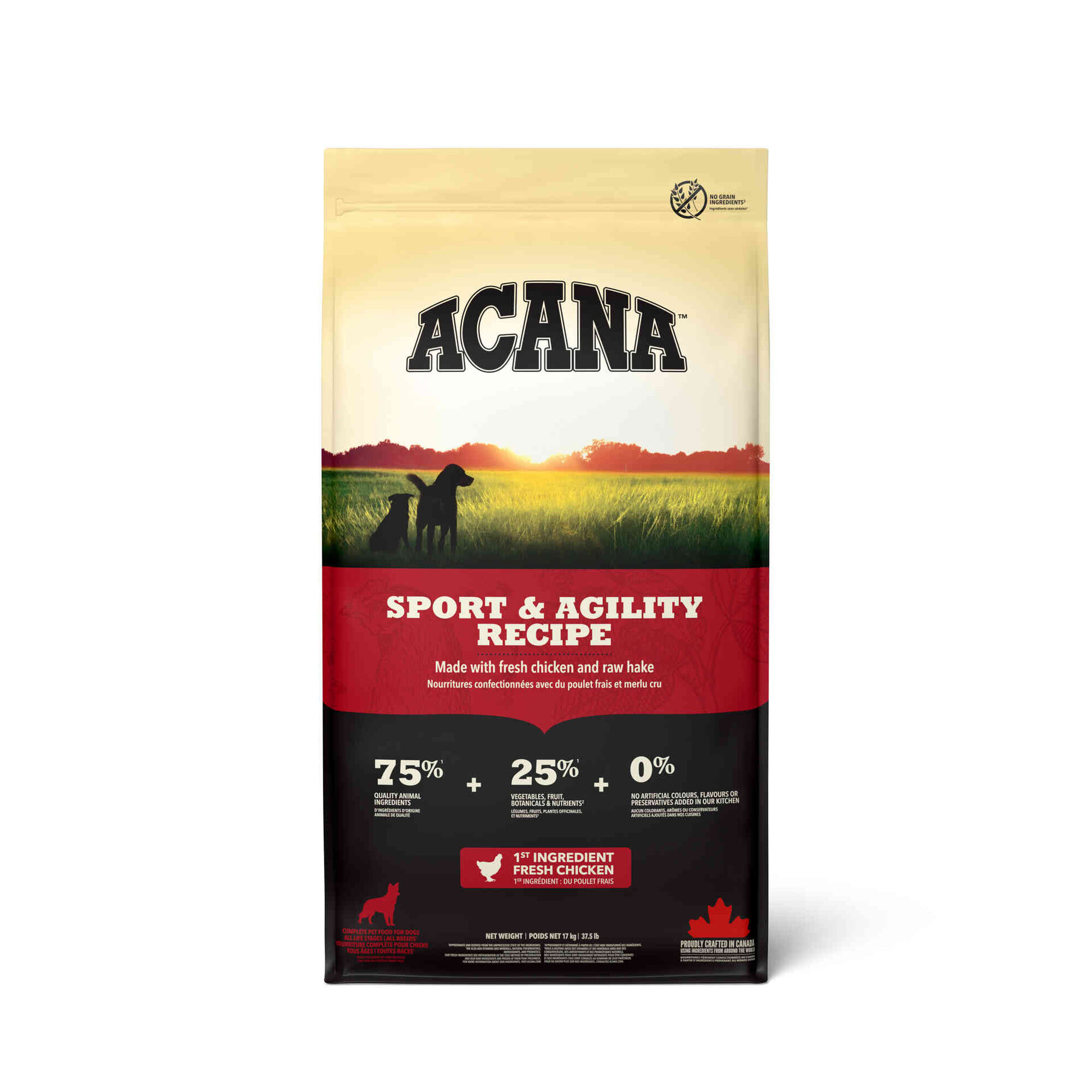 Ra&ccedil;&atilde;o para C&atilde;o Sport e Agility Recipe Acana