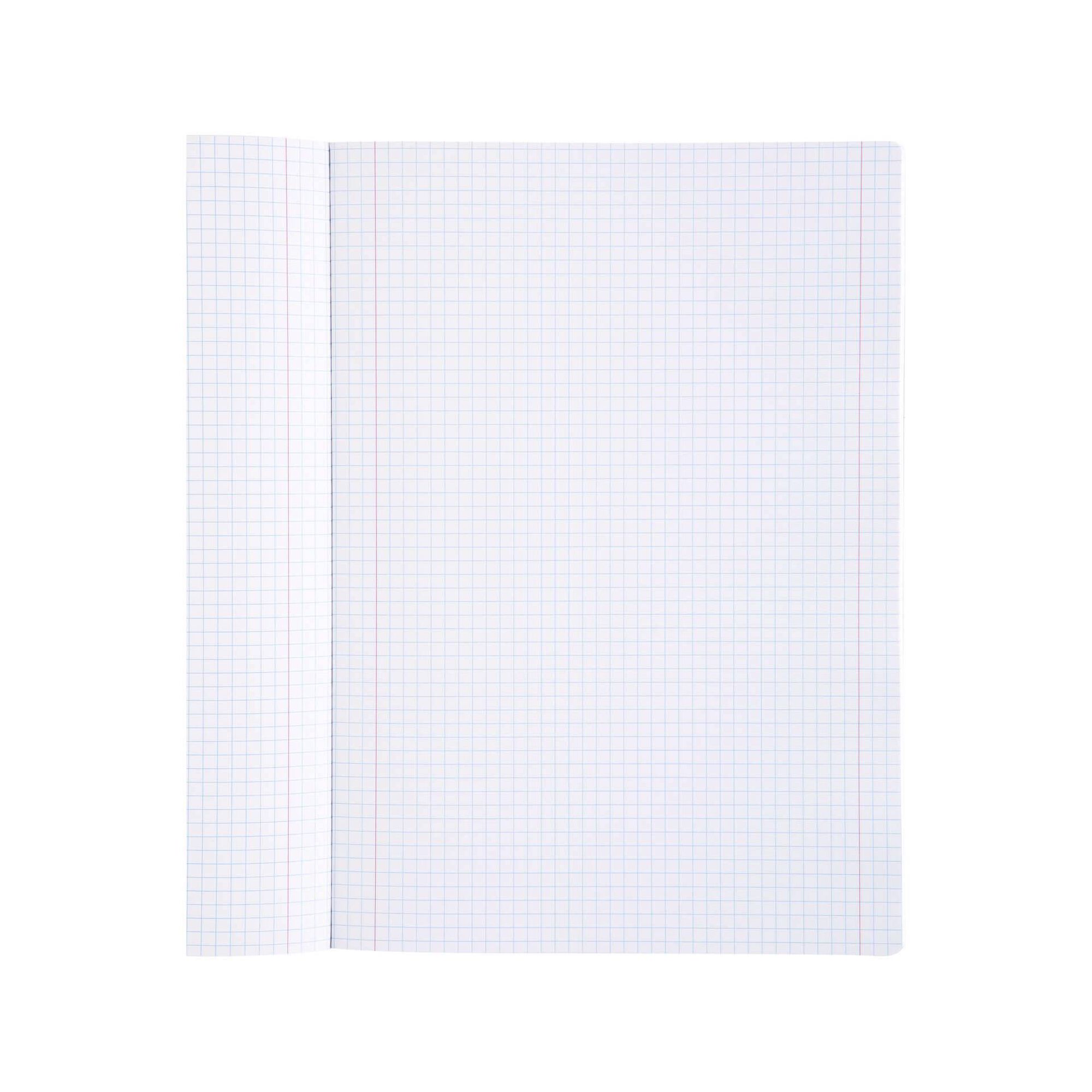 Caderno Agrafado A4 Quadriculado Pastel (várias cores)