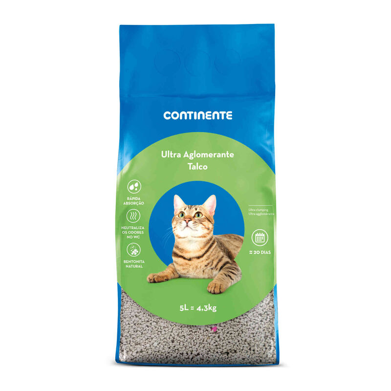 Areia Ultra Aglomerante Bentonite Natural Talco Continente