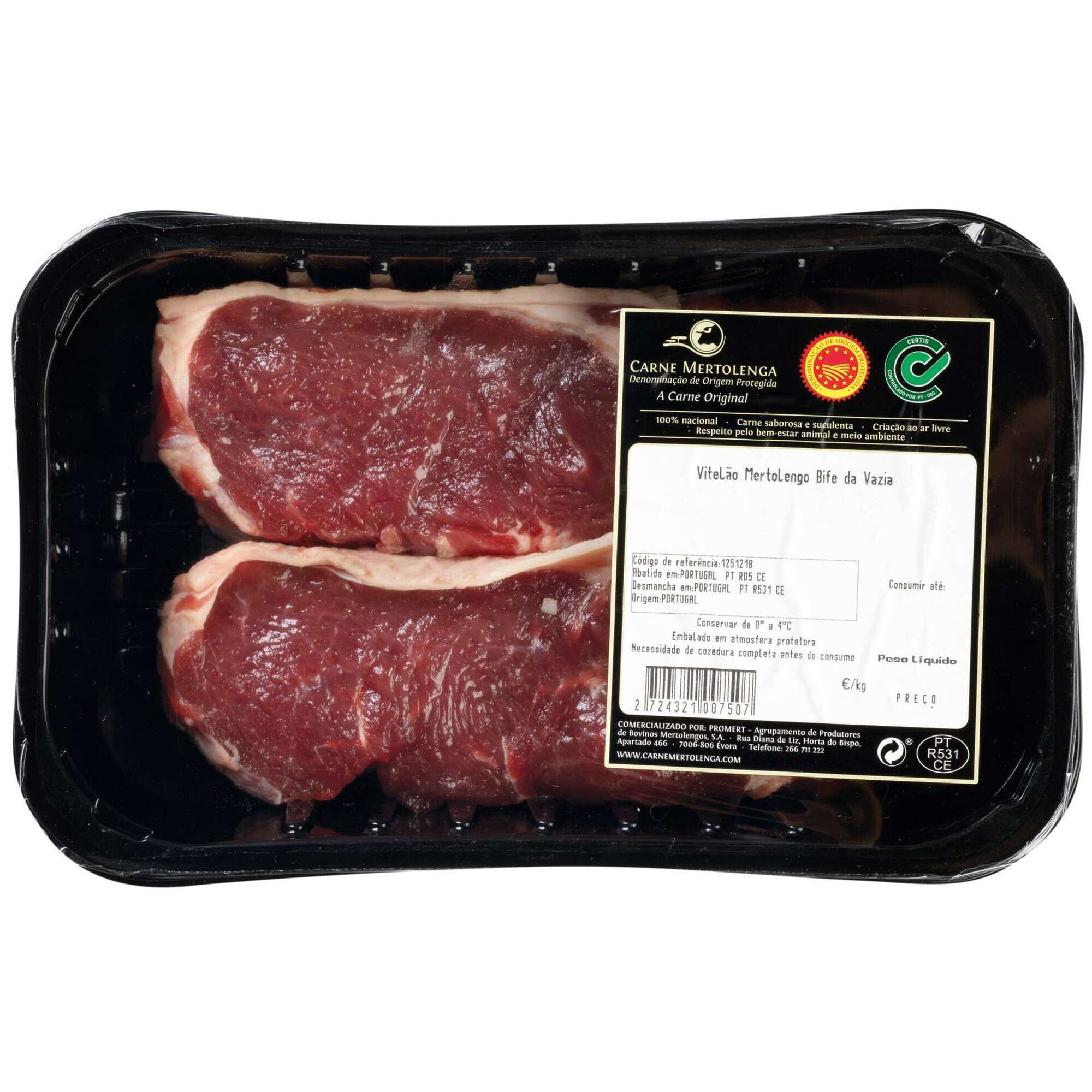 Bife da Vazia de Vitelão Mertolengo Bife da Vazia de Vitelão Mertolengo