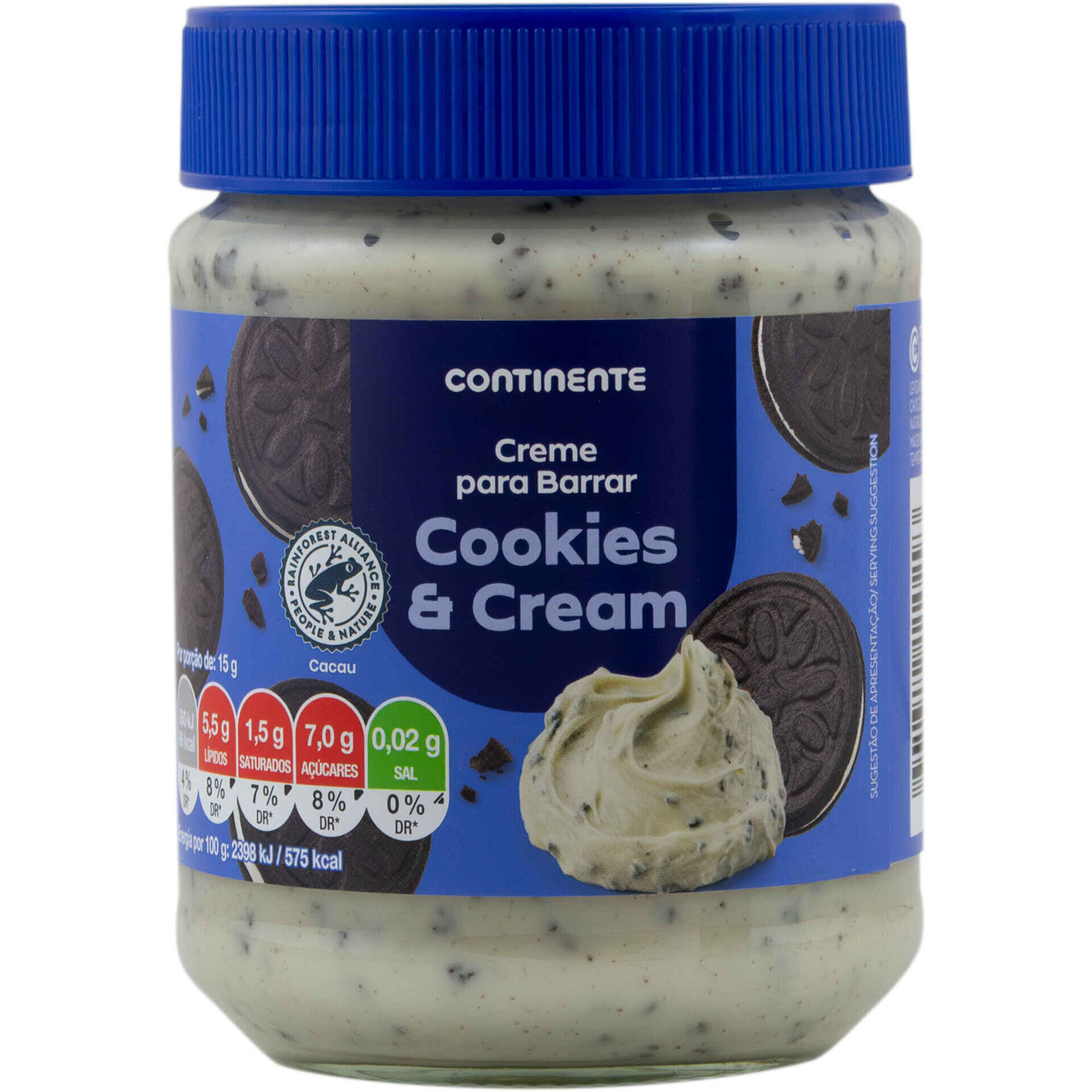 Creme para Barrar Cookies & Cream